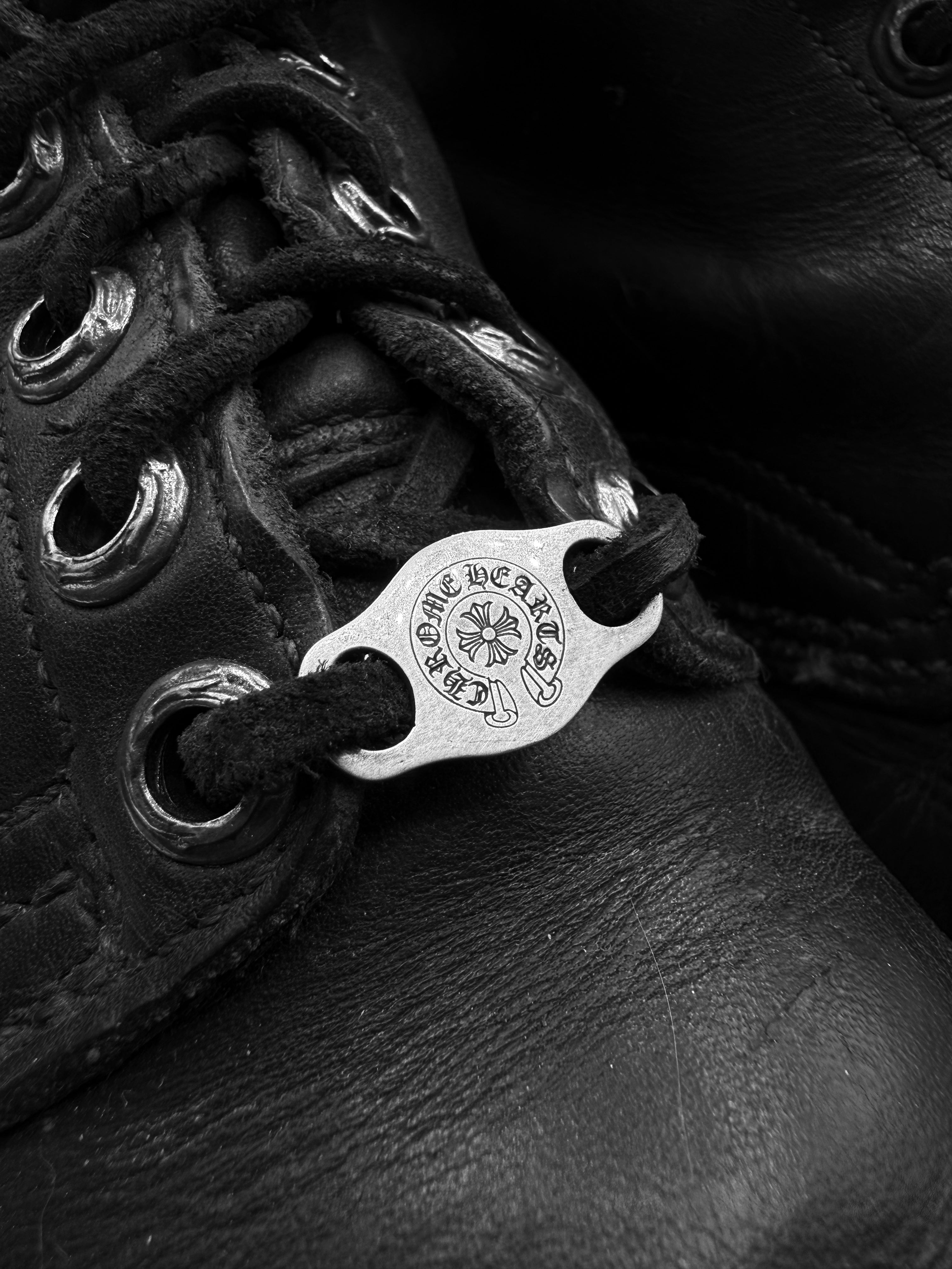 Chrome Hearts x Wesco ‘Jobmaster’ Black .925 Silver Leather Boots