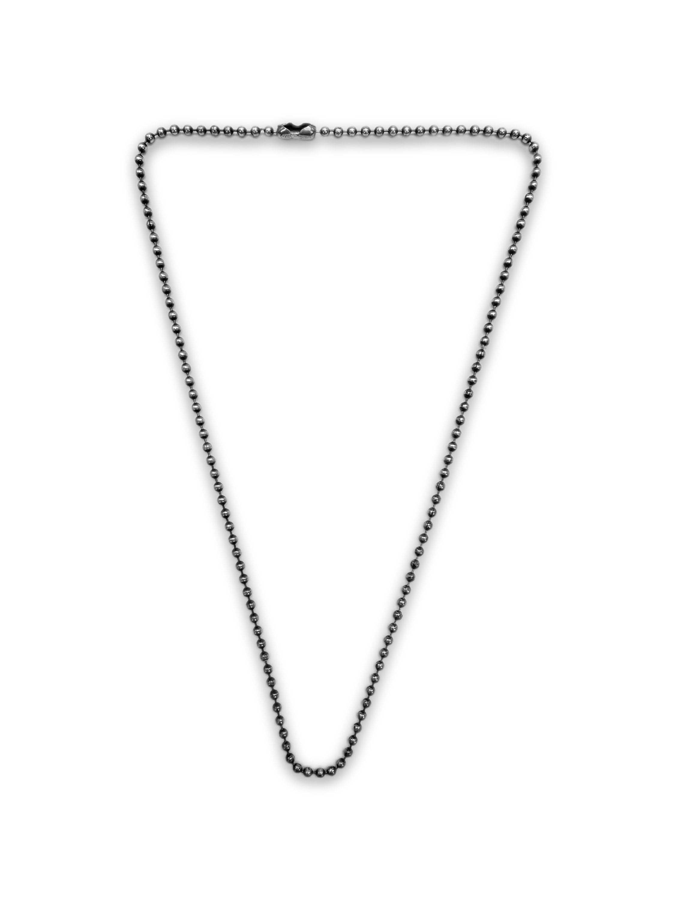 Chrome Hearts 16.5 inch .925 Silver Ball Chain Necklace