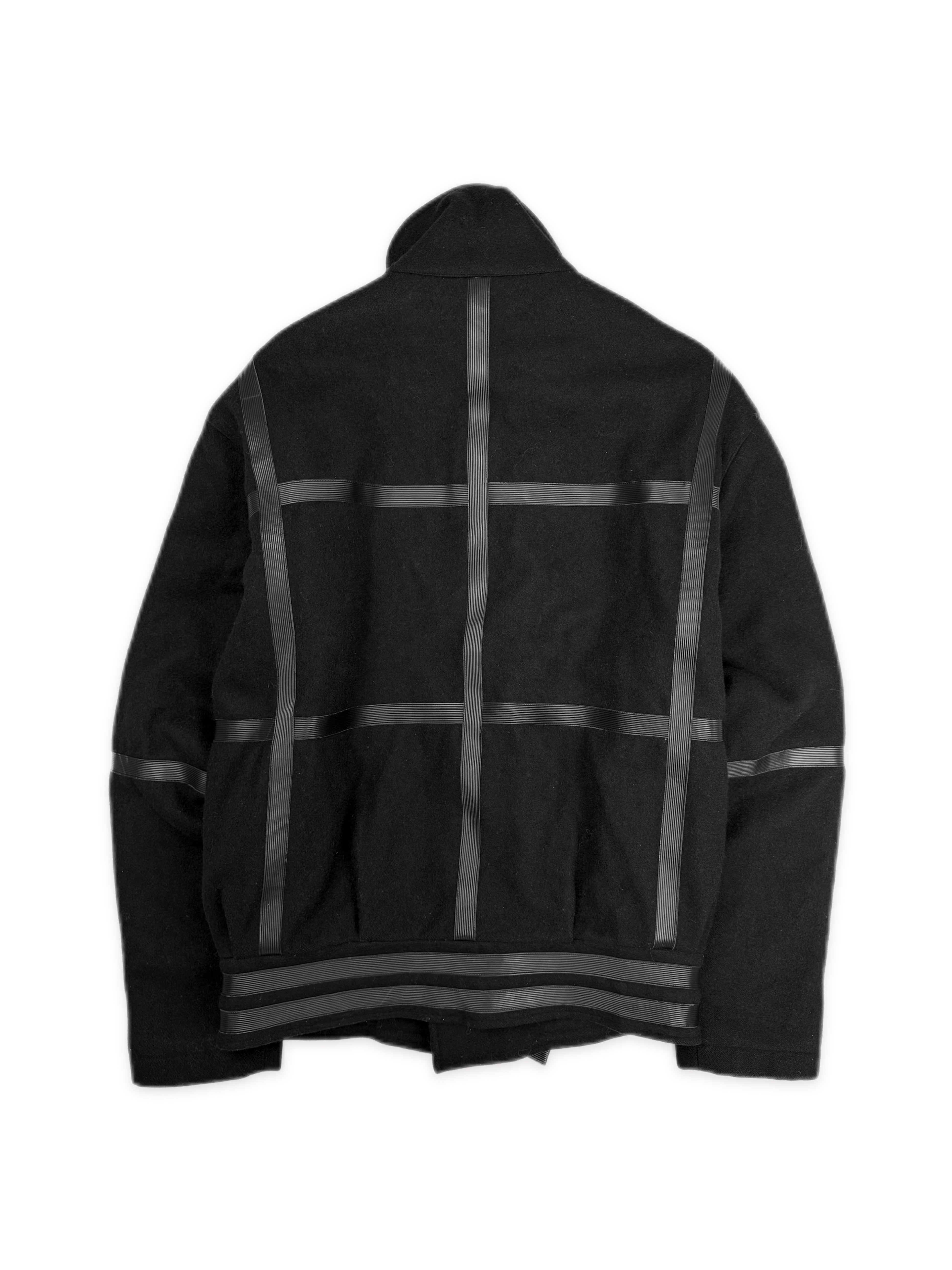 AW02 Raf Simons ‘Virginia Creeper’ Multi-Strap Wool Bondage Jacket