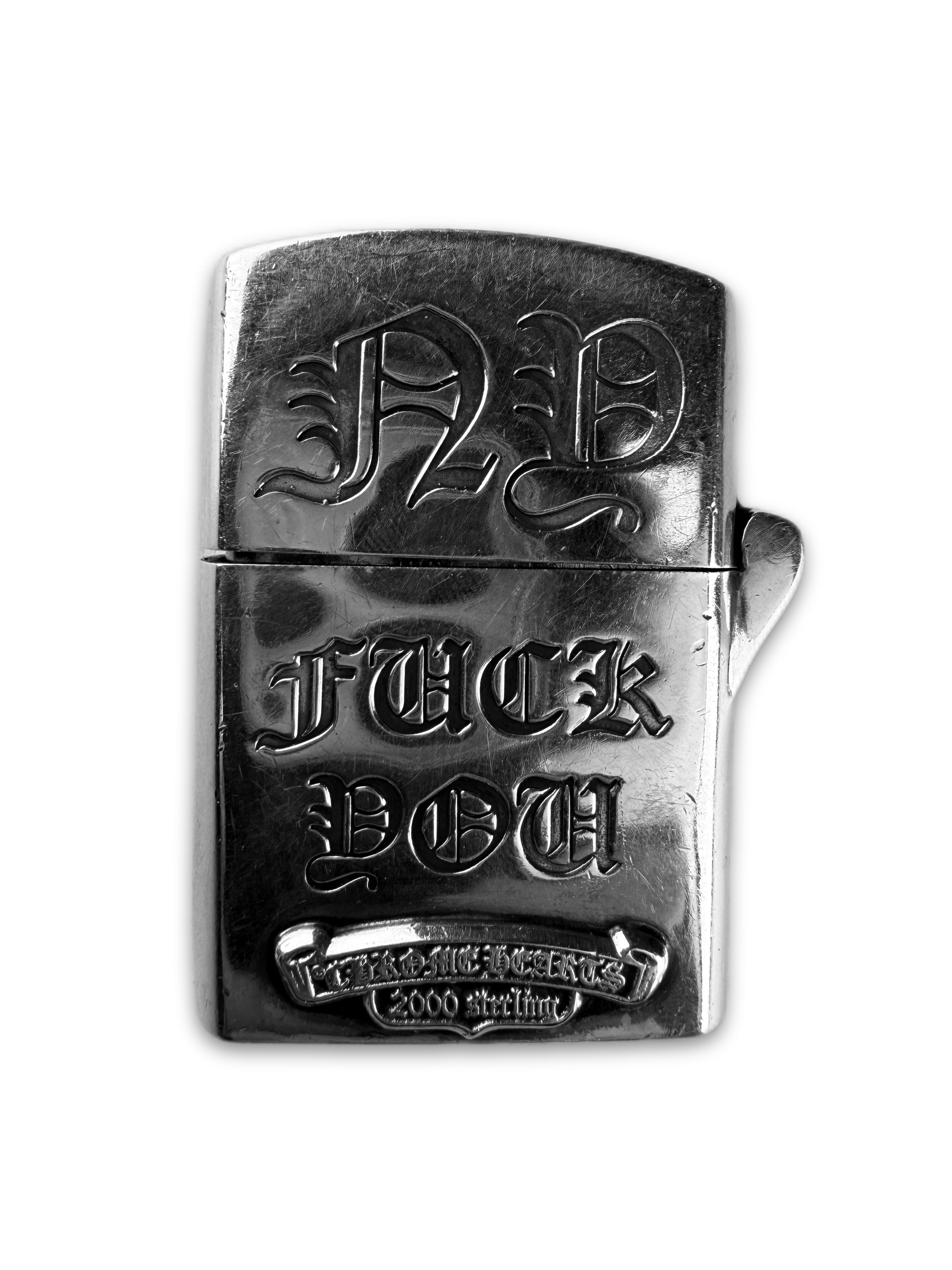Chrome Hearts New York Exclusive ‘Fuck You’ Silver Zippo Lighter