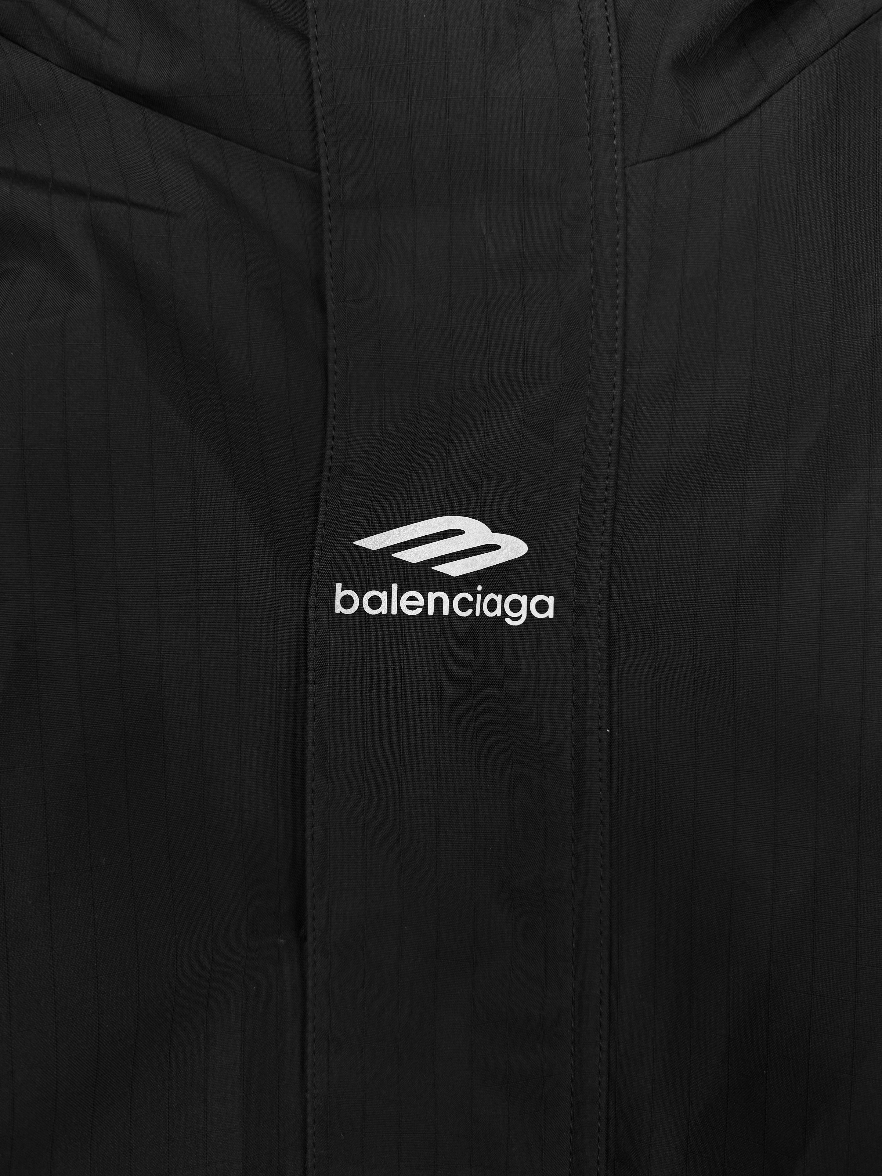 Balenciaga ‘Skiwear’ Sporty B Logo Ripstop Black Jacket