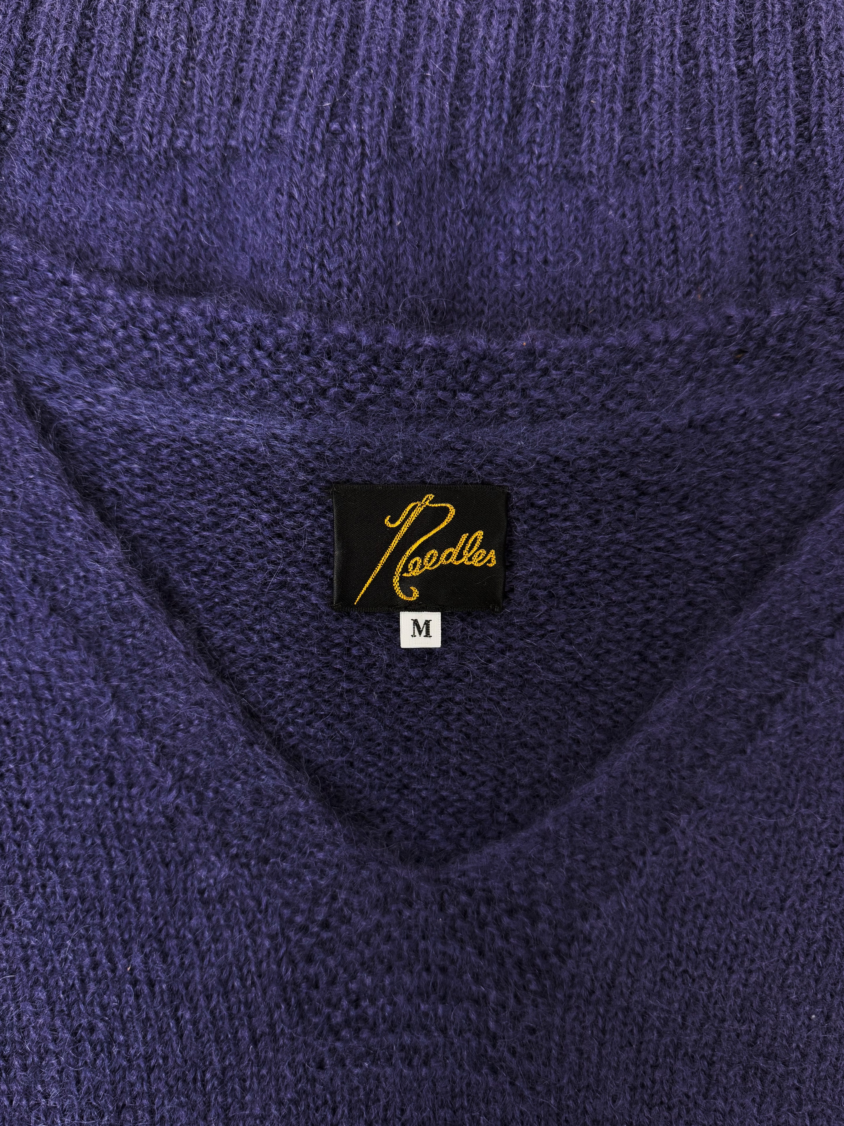 Needles Purple Sleeveless Knitted Vest