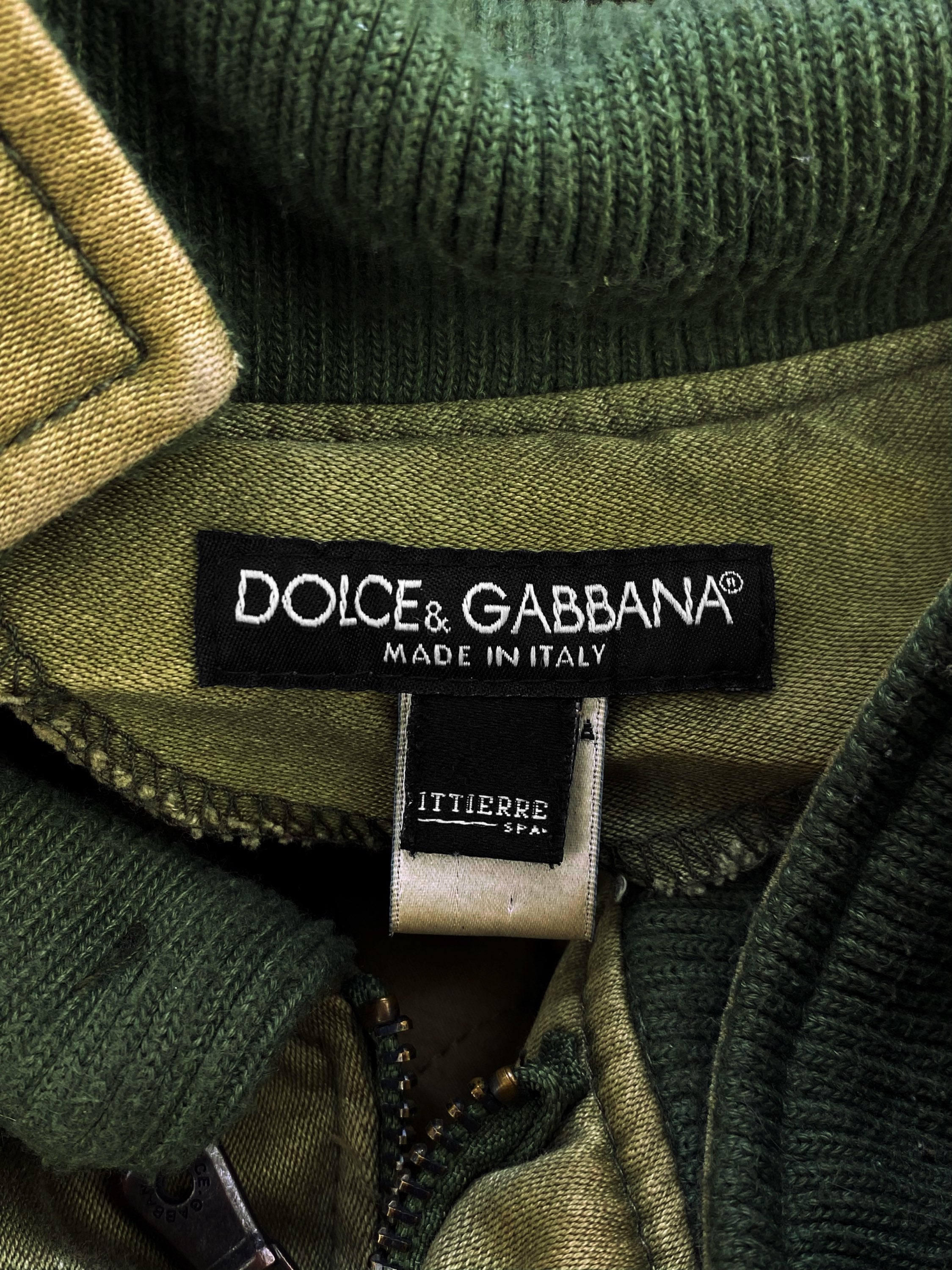 00s Dolce & Gabbana 3D Cargo Pocket Forest Green Hunting Jacket