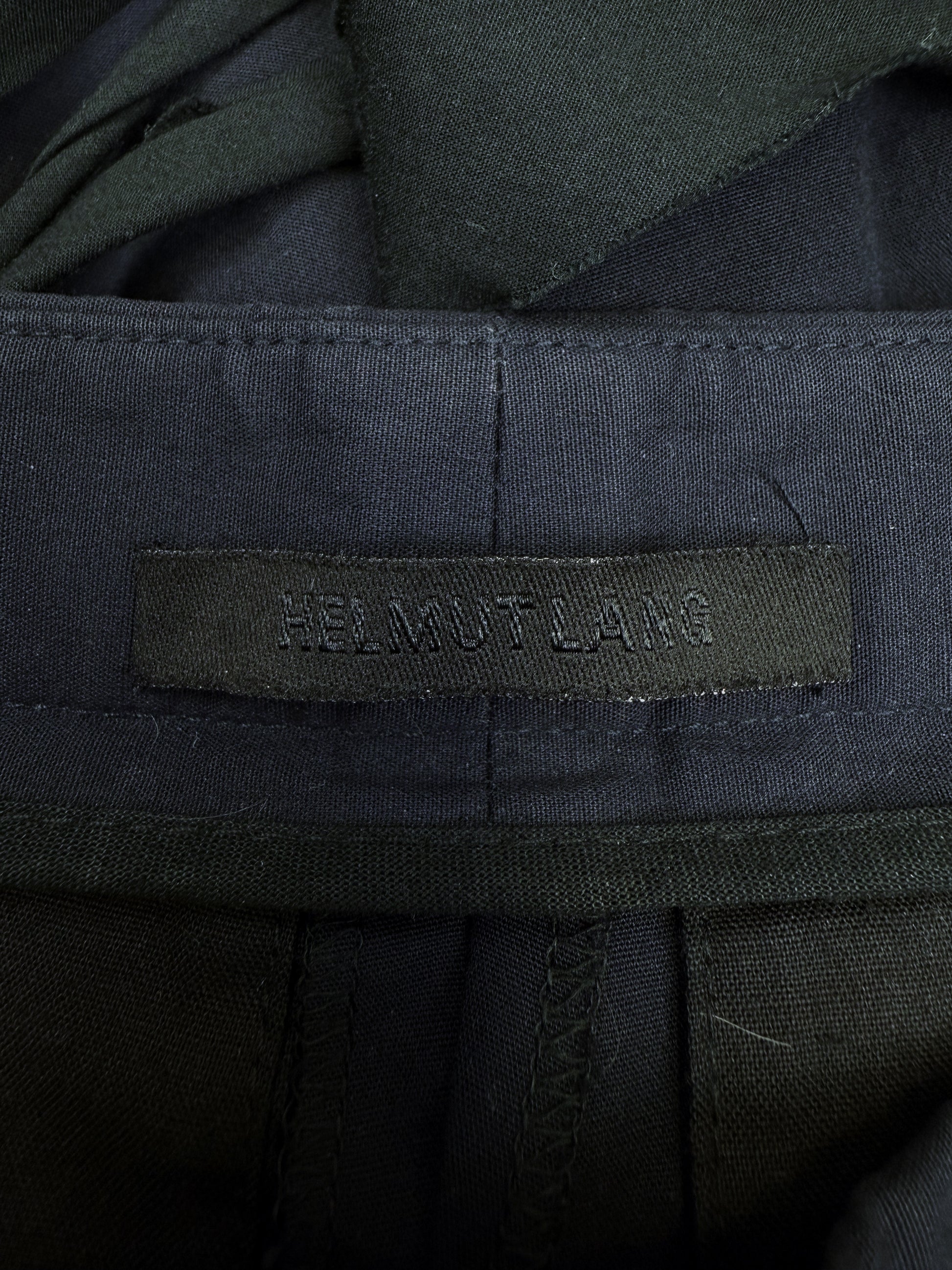 SS04 Helmut Lang PRESS SAMPLE ‘Mummy’ Bondage Navy Poplin Pants