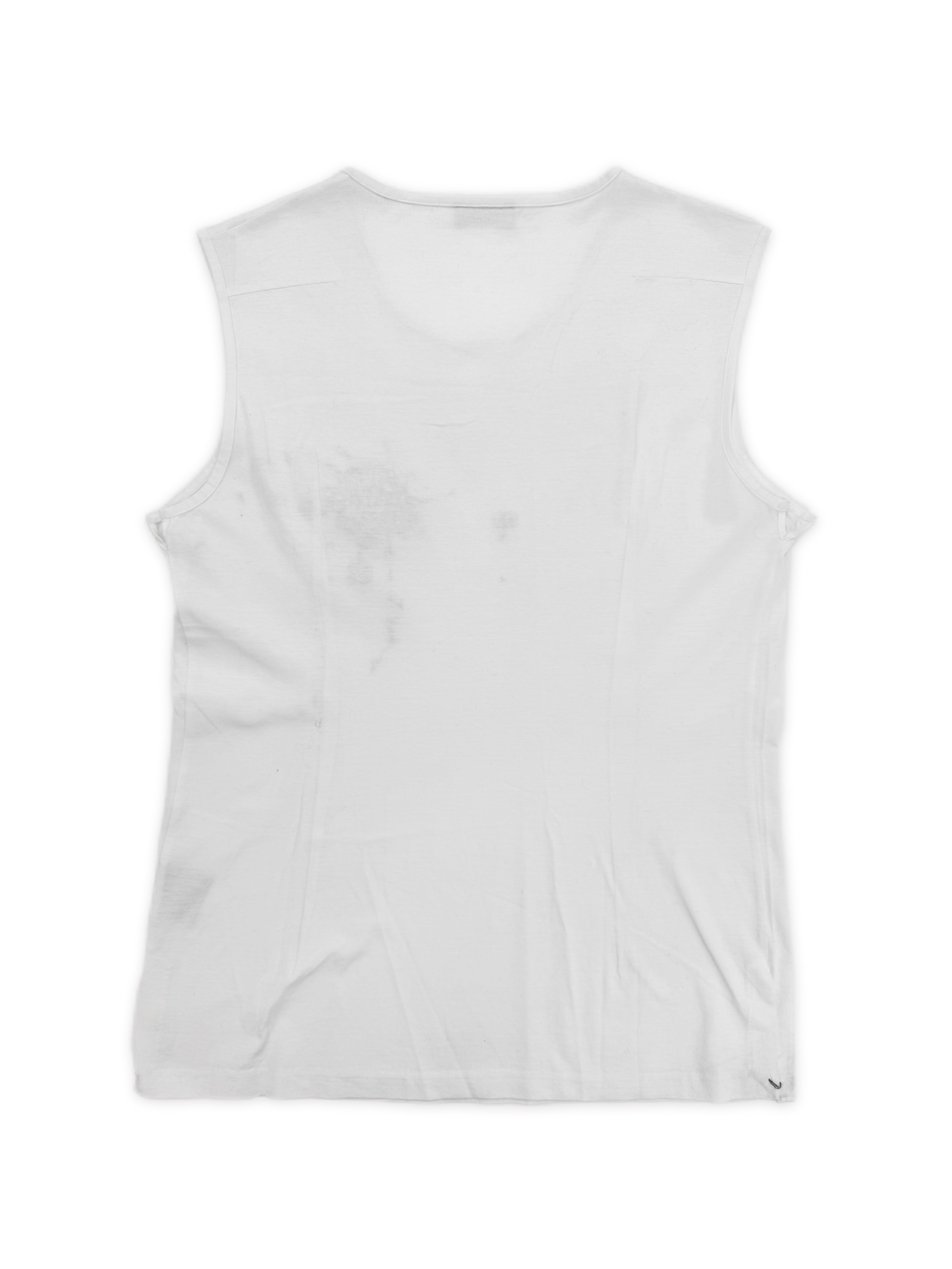 SS02 Dior Homme ‘Blood Wound’ Hedi Slimane Boys Don’t Cry White Beaded Tank Top