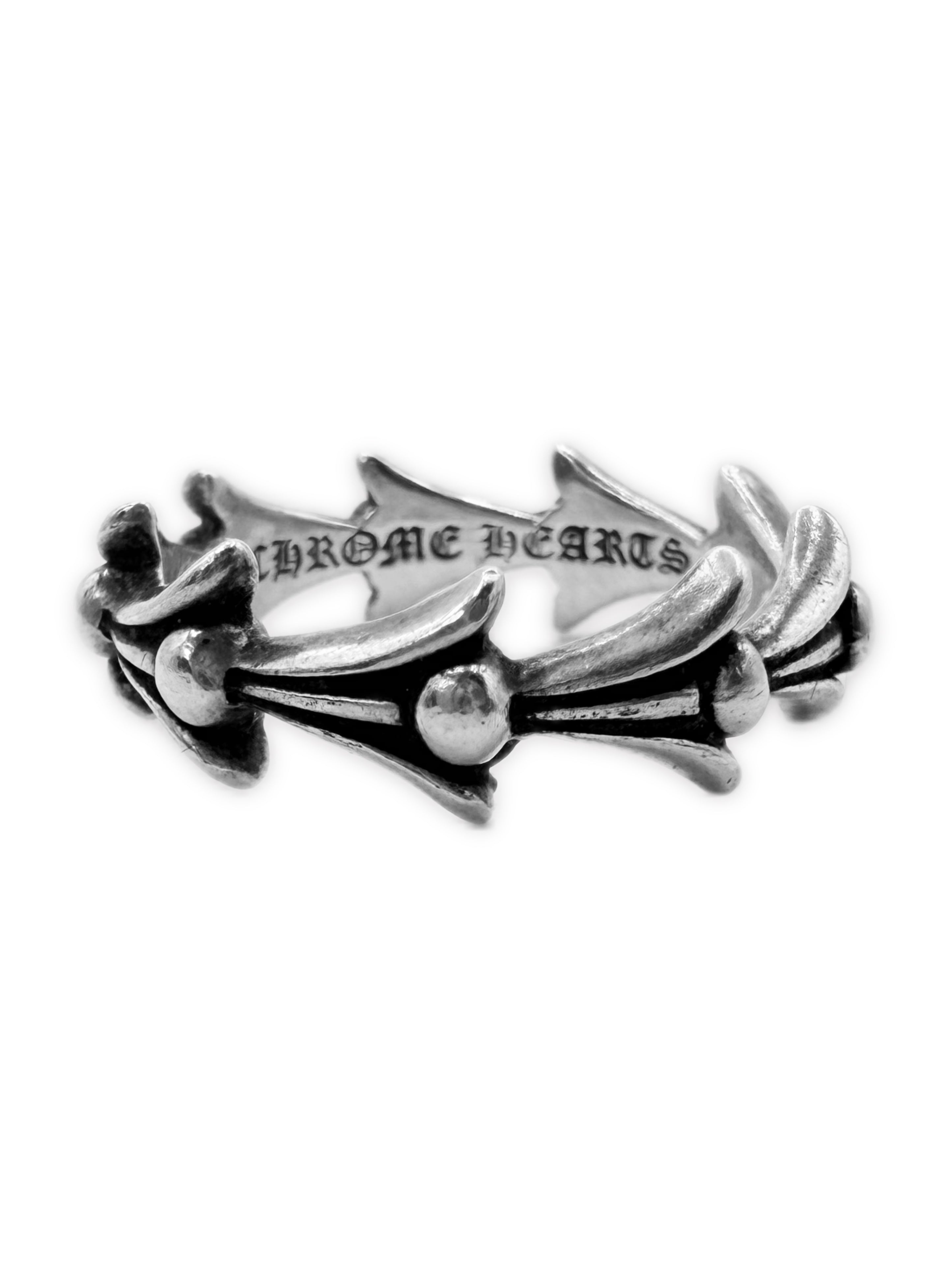 Chrome Hearts Crosstail .925 Silver Etched Ring