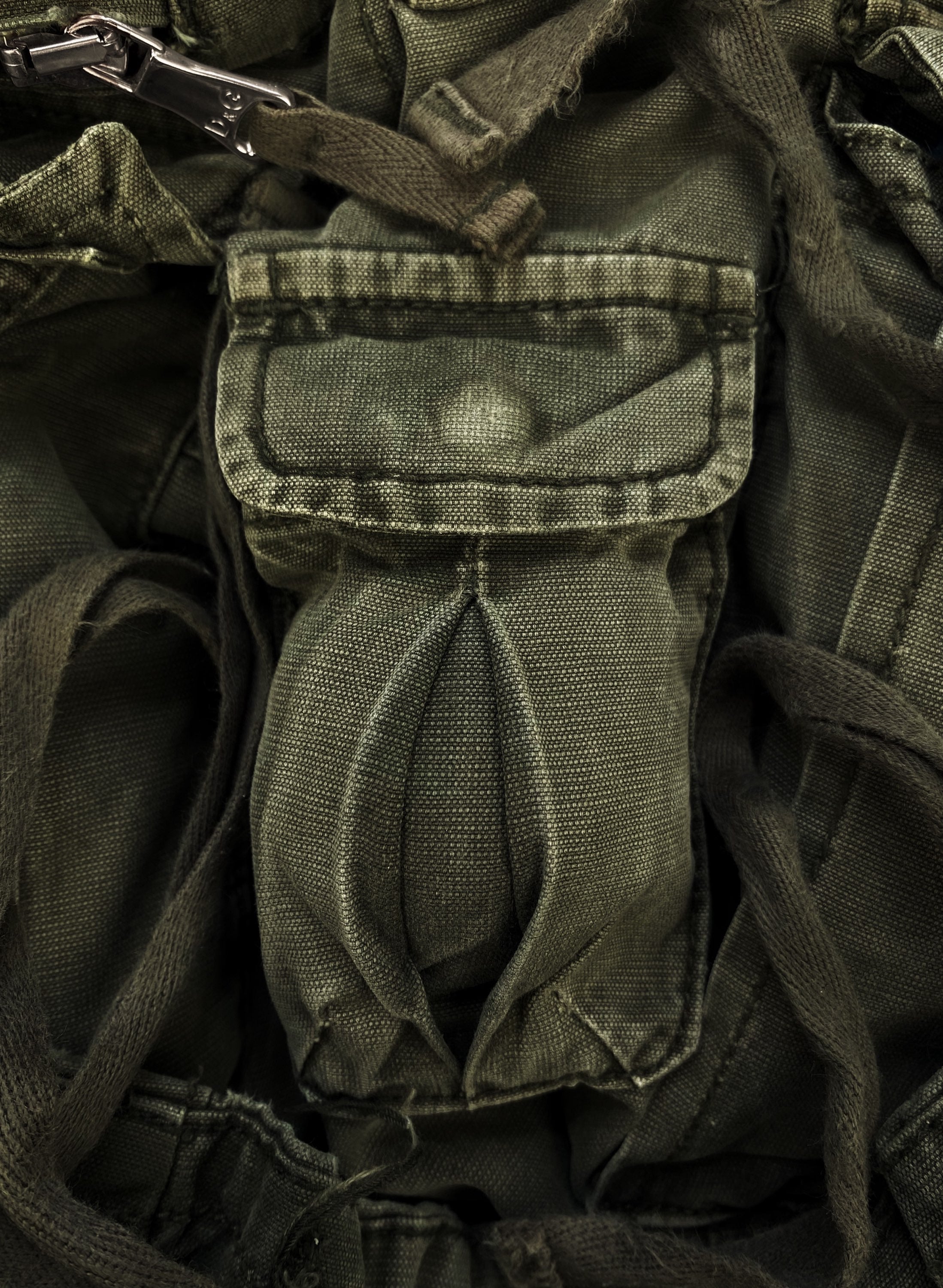 AW05 Dolce & Gabbana Olive 3D Multi Pocket Reinforced Cargo Pants