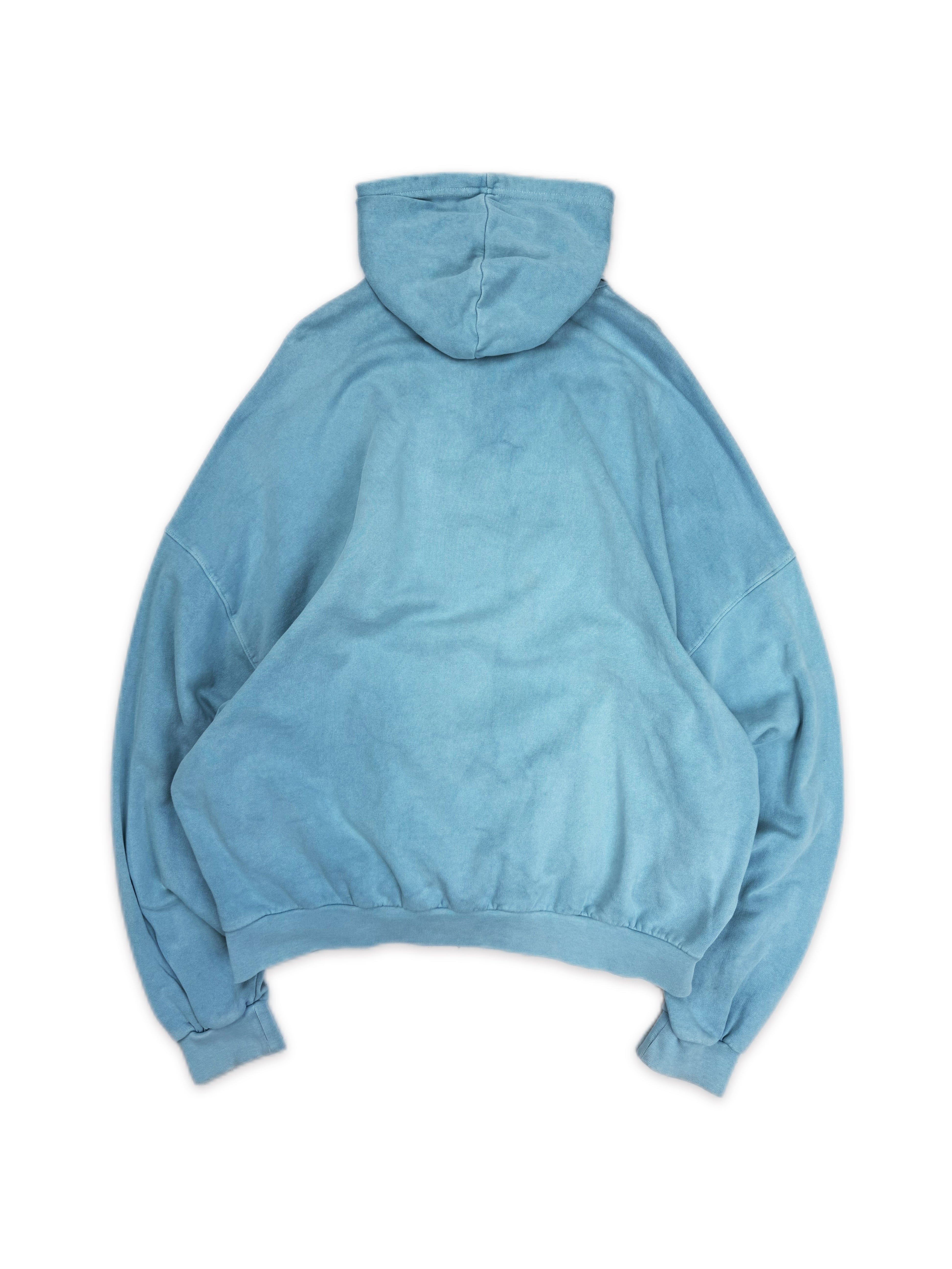 AW04 Raf Simons ‘Waves’ Multi Pocket Teal Blue Cargo Hoodie