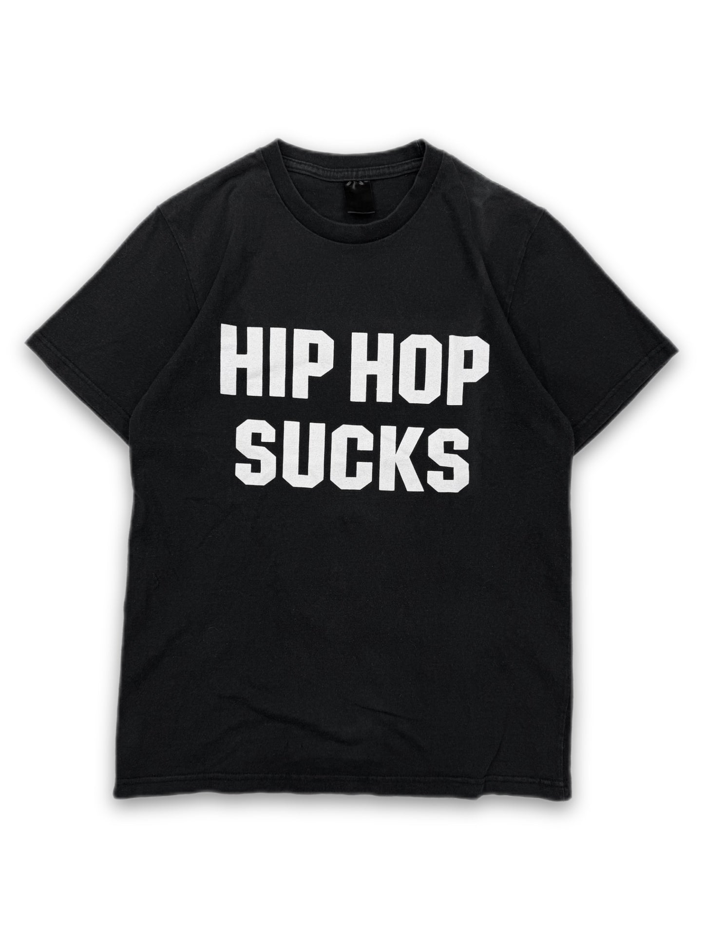 00s Number (N)ine ‘Hip Hop Sucks’ Black Slogan T-Shirt