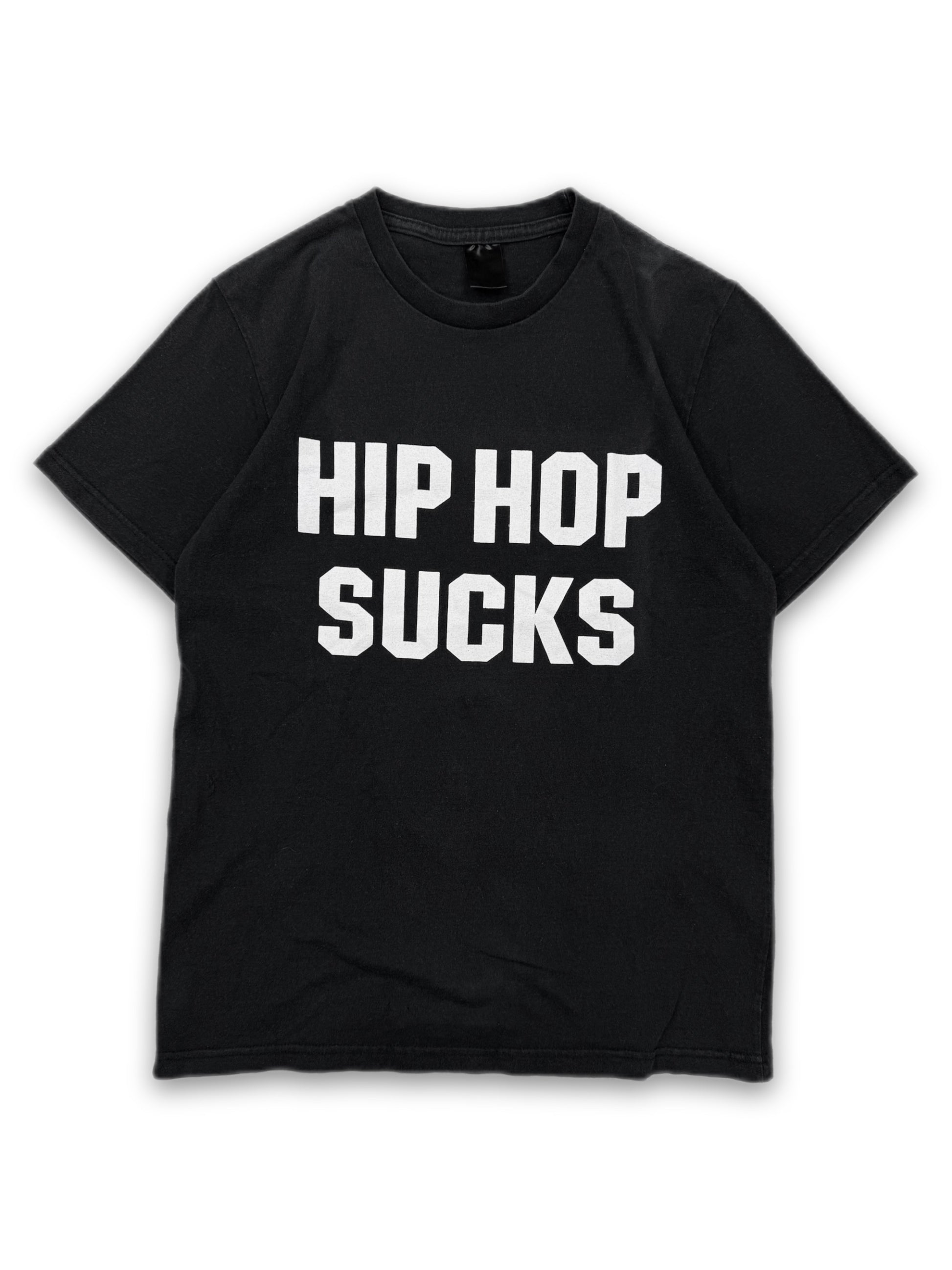 00s Number (N)ine ‘Hip Hop Sucks’ Black Slogan T-Shirt