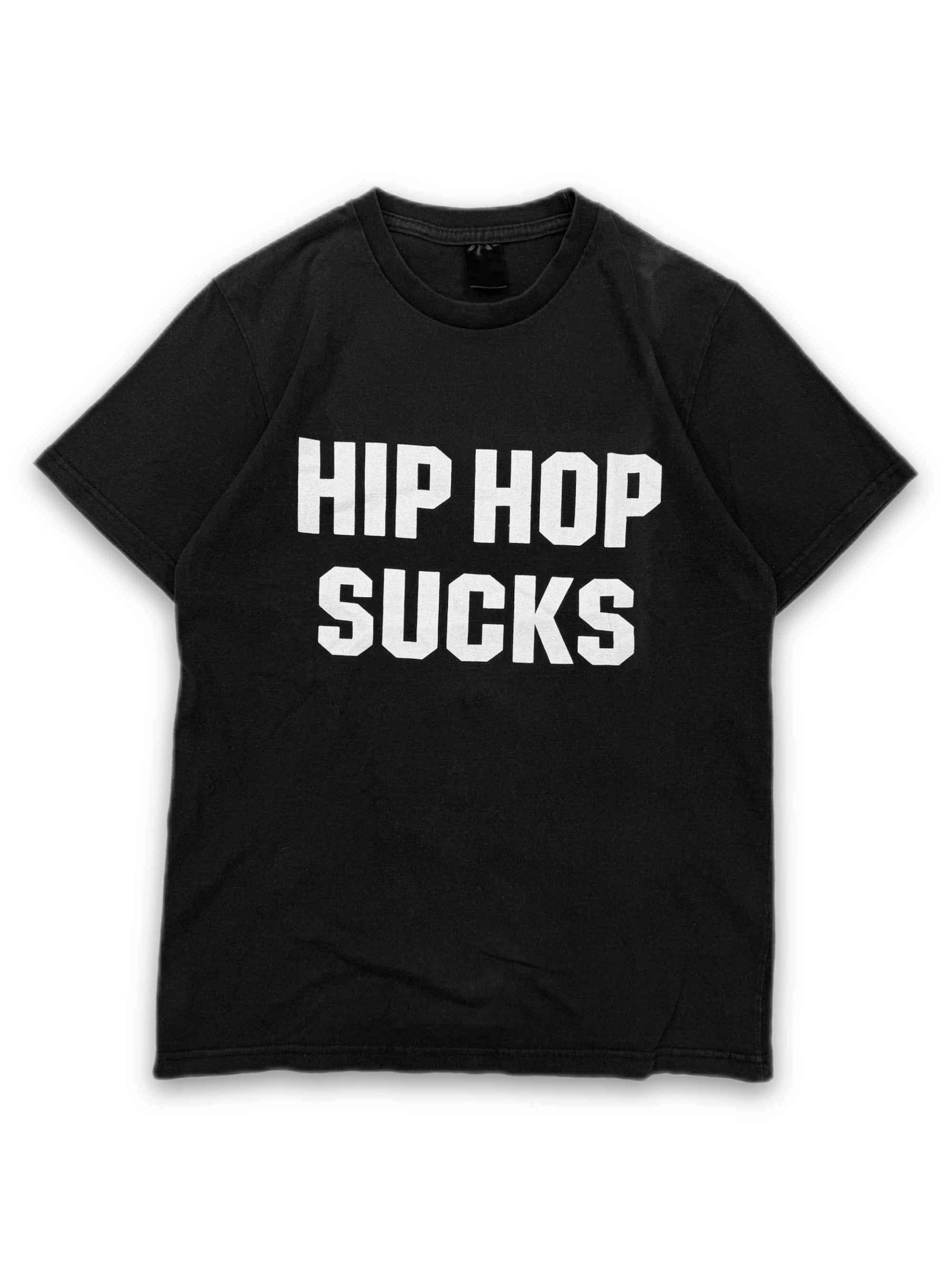 00s Number (N)ine ‘Hip Hop Sucks’ Black Slogan T-Shirt