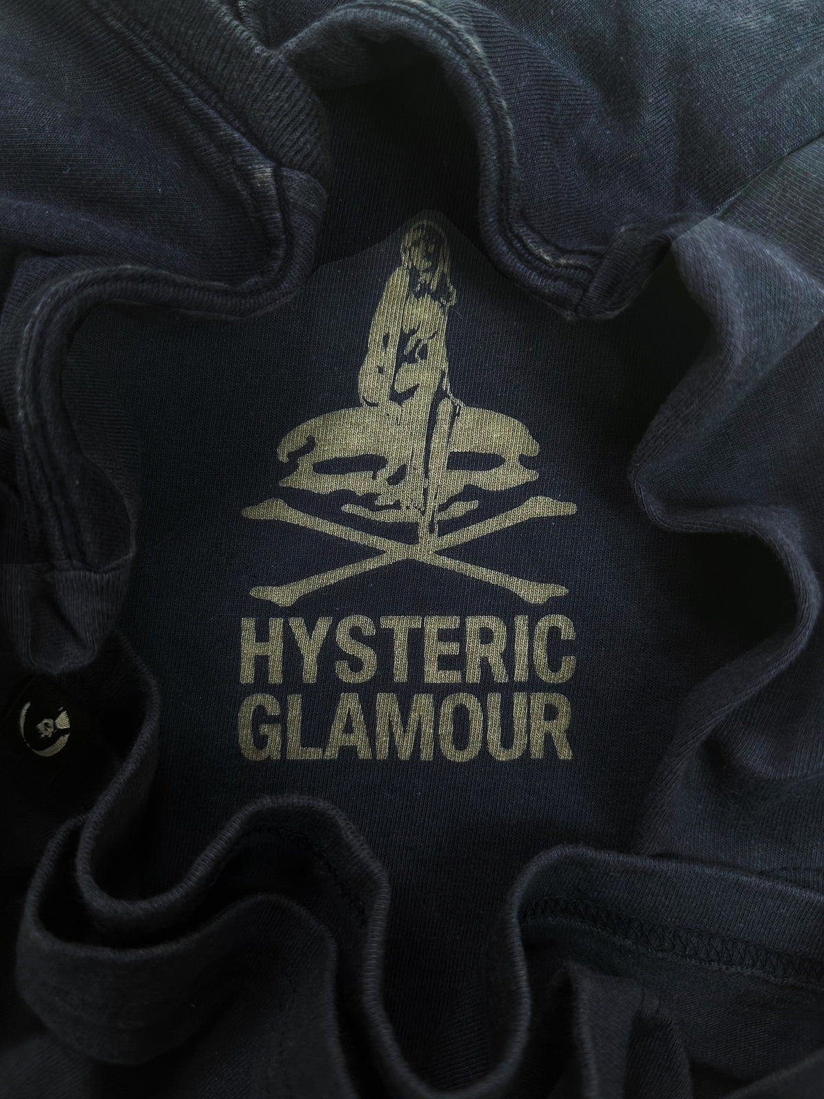 00s Hysteric Glamour ‘High Voltage’ Embroidered Show Girl T-Shirt