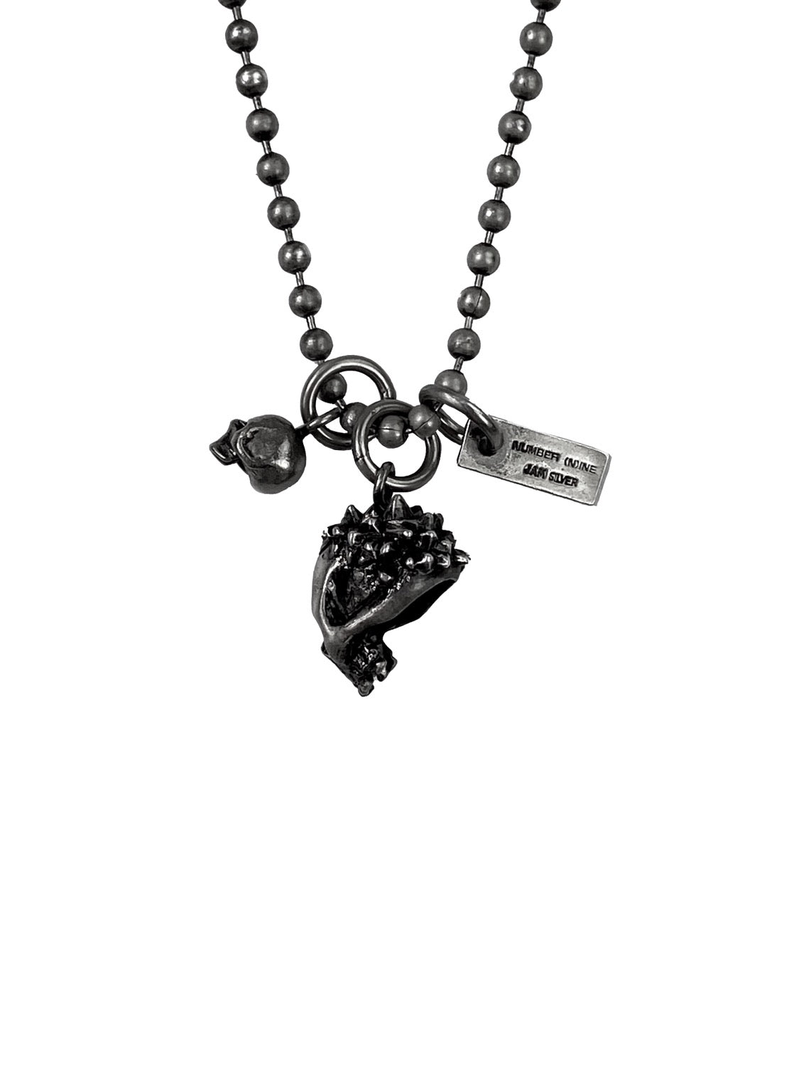 SS06 Number (N)ine x Jam Home Made .925 Silver Skull Chain