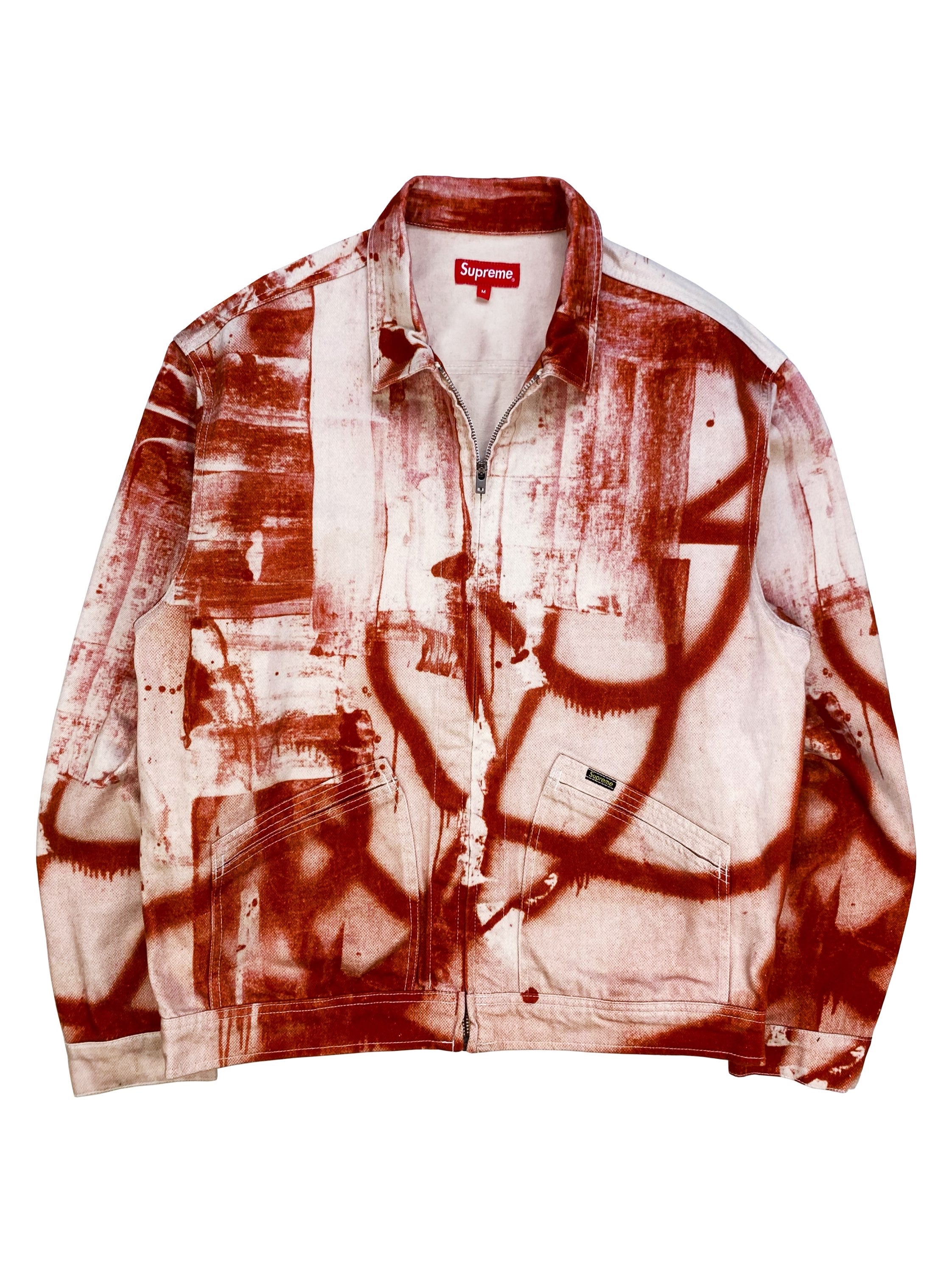 AW21 Supreme x Christopher Wool ‘Untitled’ Graffiti Denim Jacket