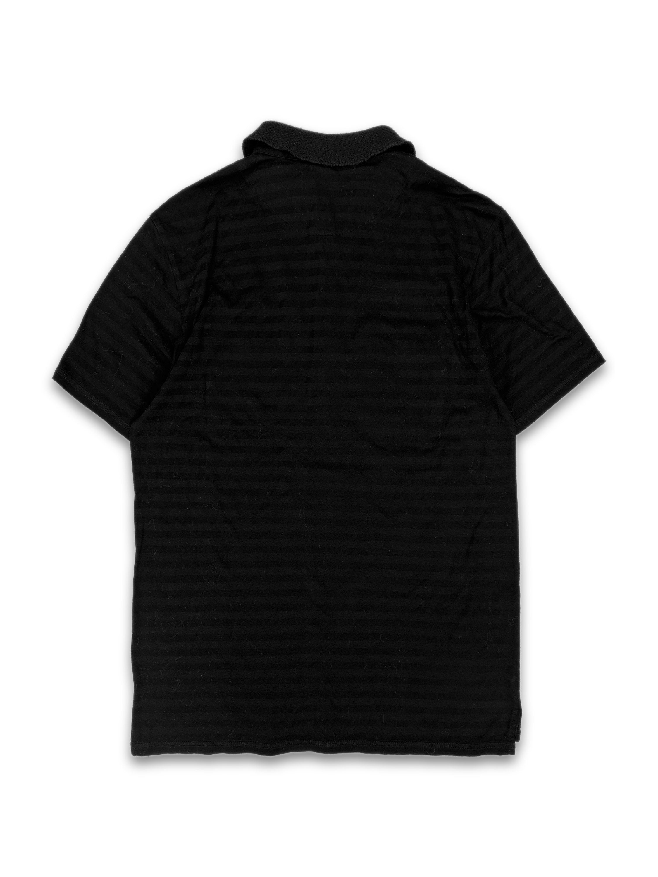 00s Mihara Yasuhiro ‘Striped’ Asymmetric Chest Pocket Shirt