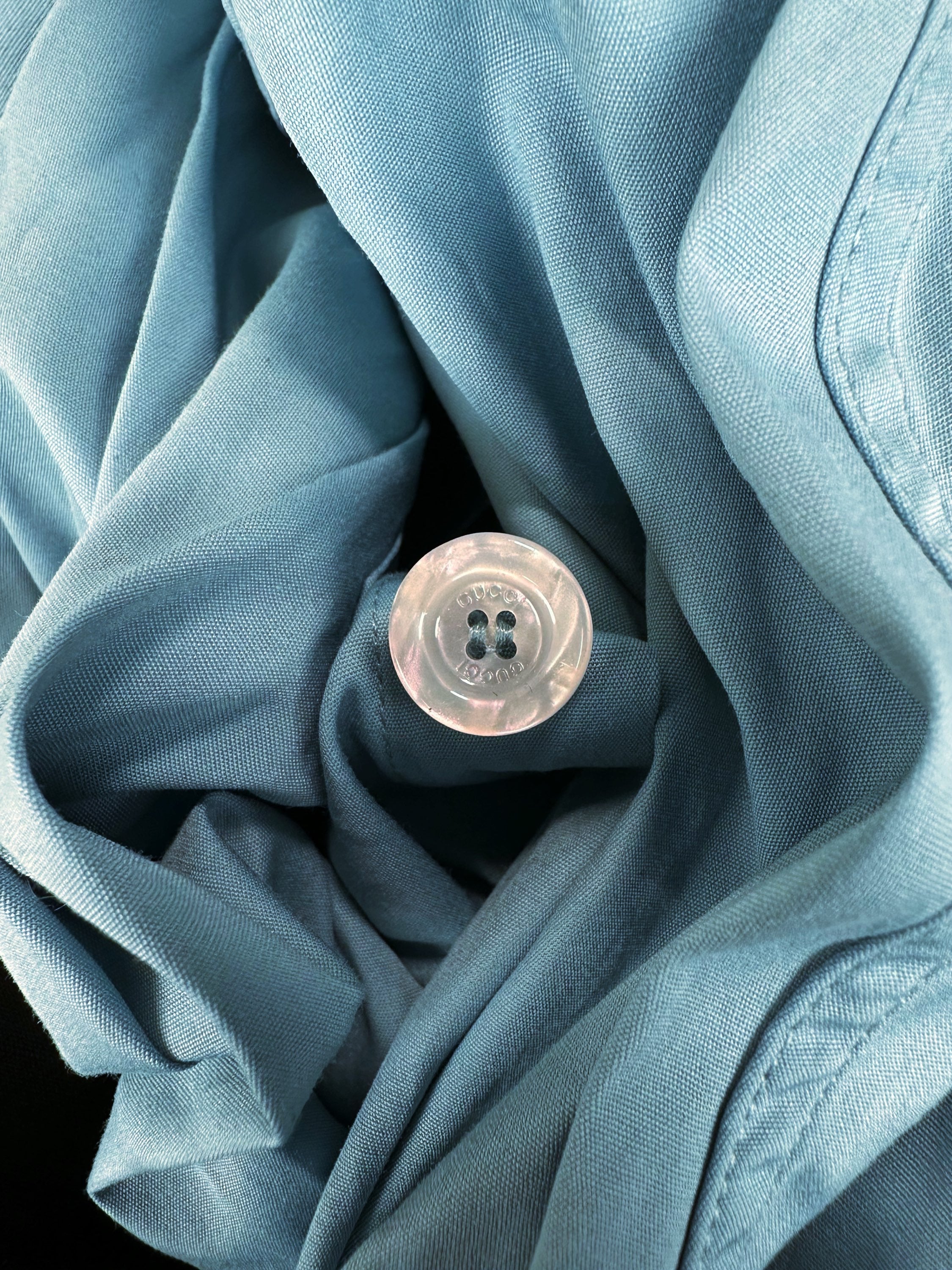 Gucci ‘Staff Exclusive’ Baby Blue Uniform Long Sleeve Shirt