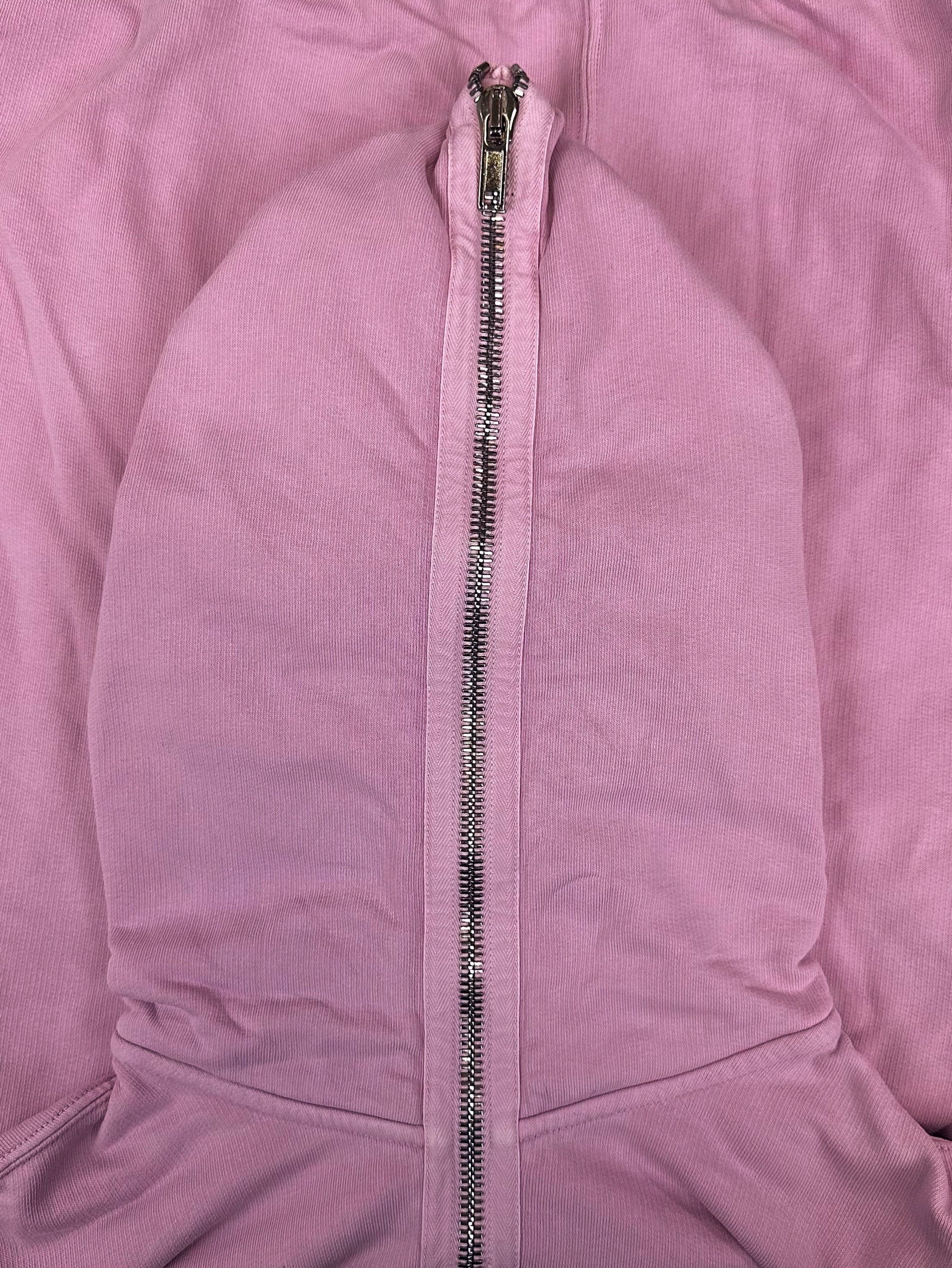 Rick Owens DRKSHDW Pink ‘Gimp’ Full-zip Hoodie