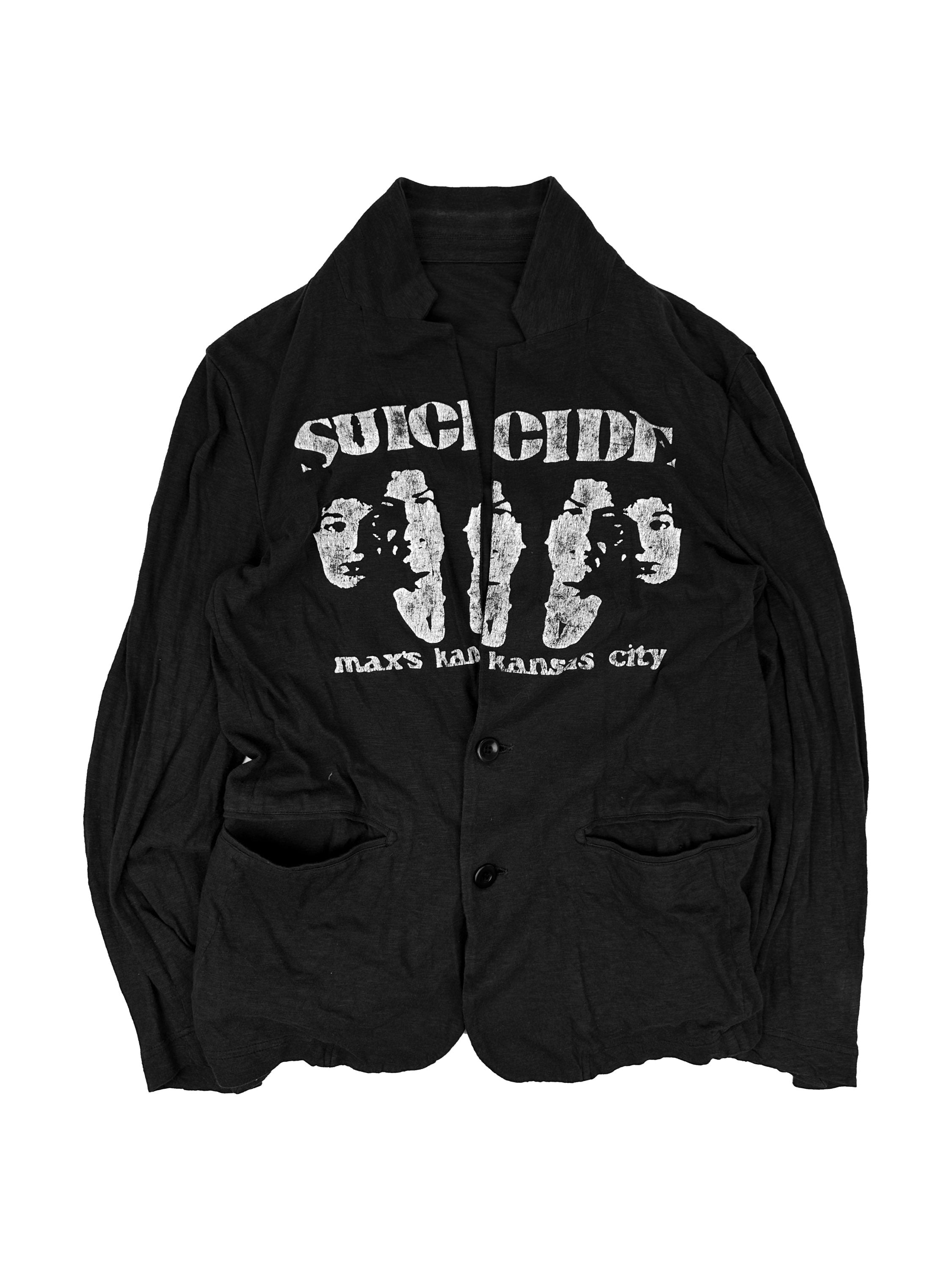 AW12 Undercover ‘Suicide’ Max’s Kansas City Black Cardigan