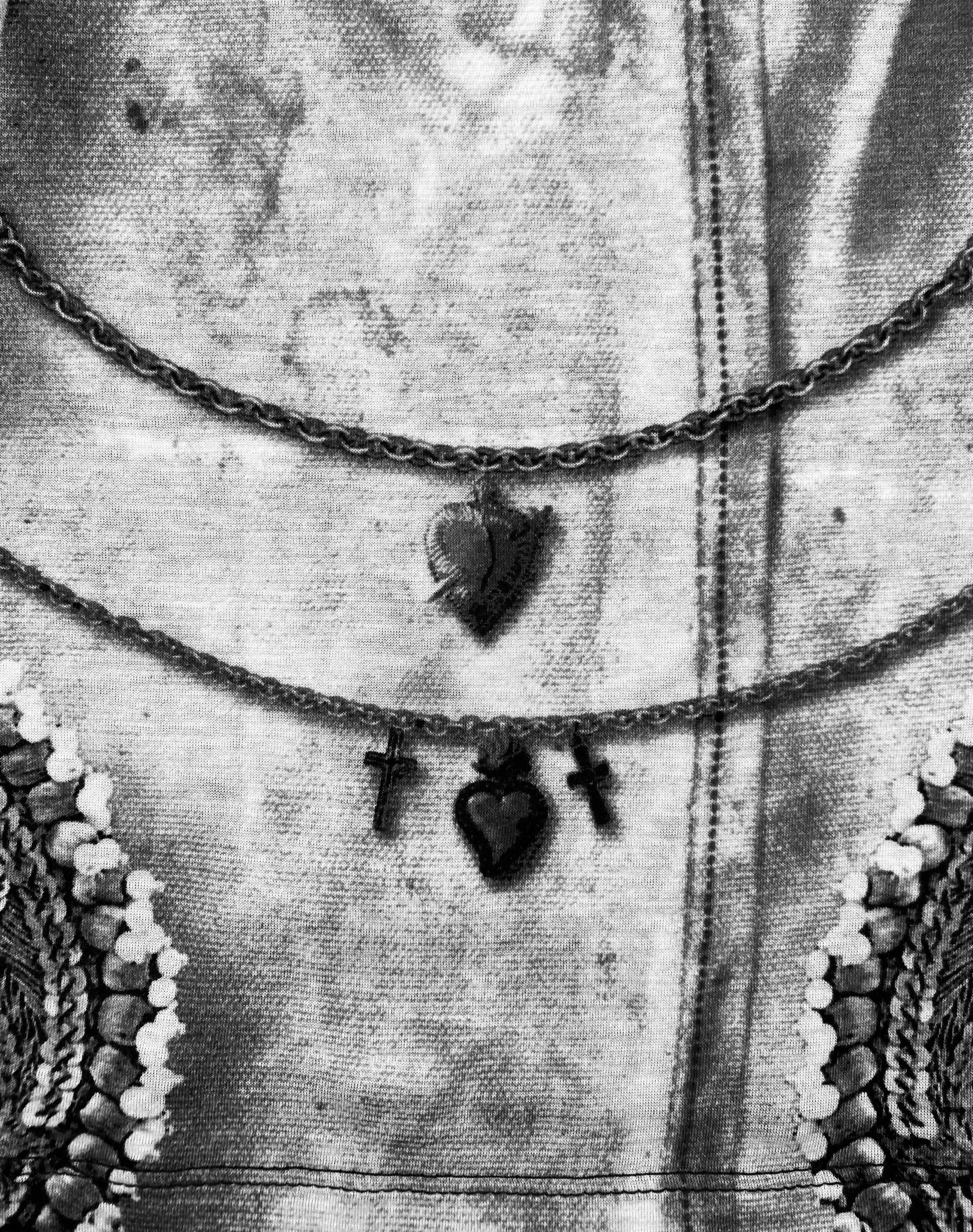 90’s Jean Paul Gaultier Trompe L’Oeil Chained Flora Tank Top