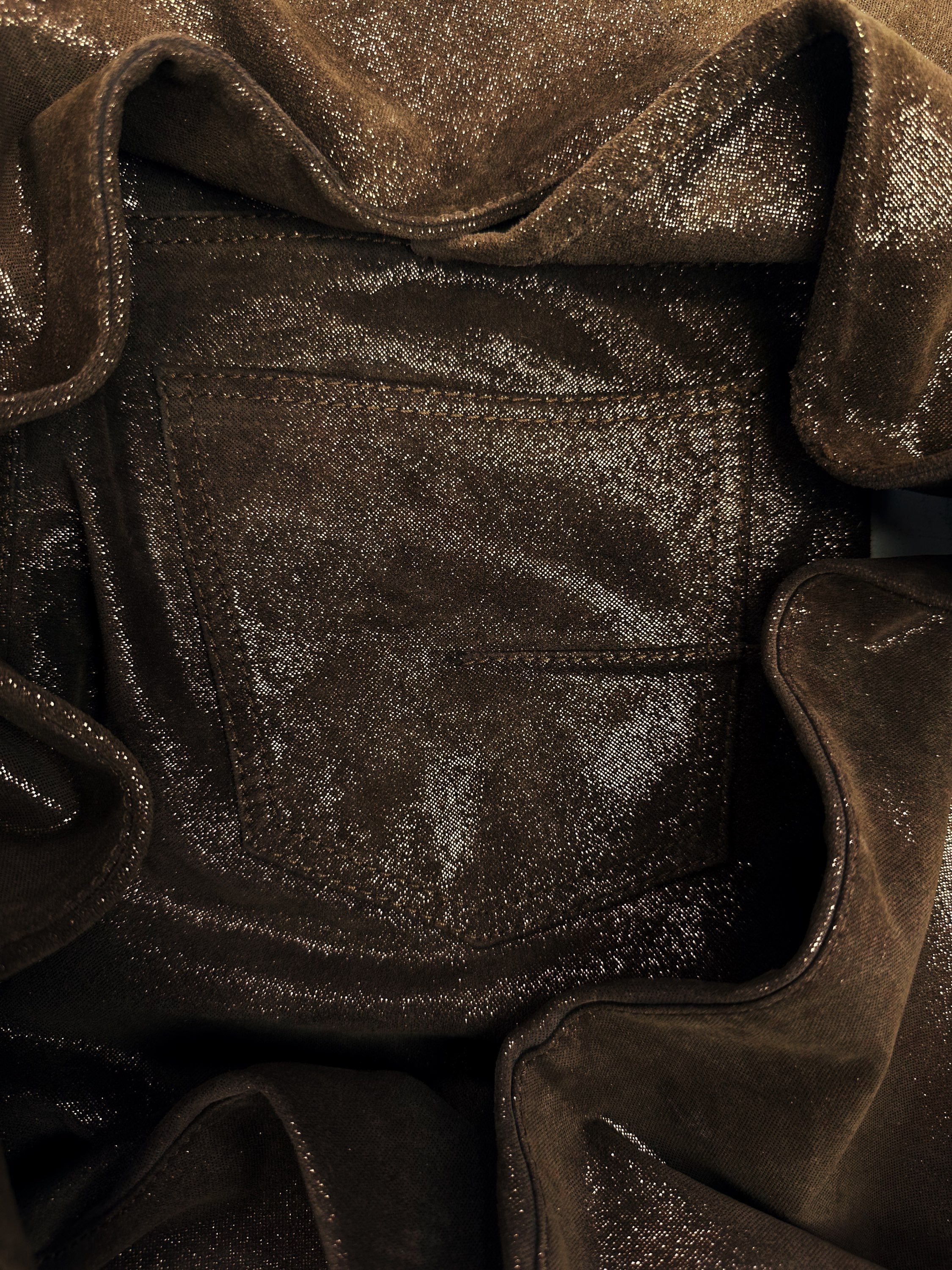 AW05 Dior by Hedi Slimane ‘Glitter’ Suede Copper Pants