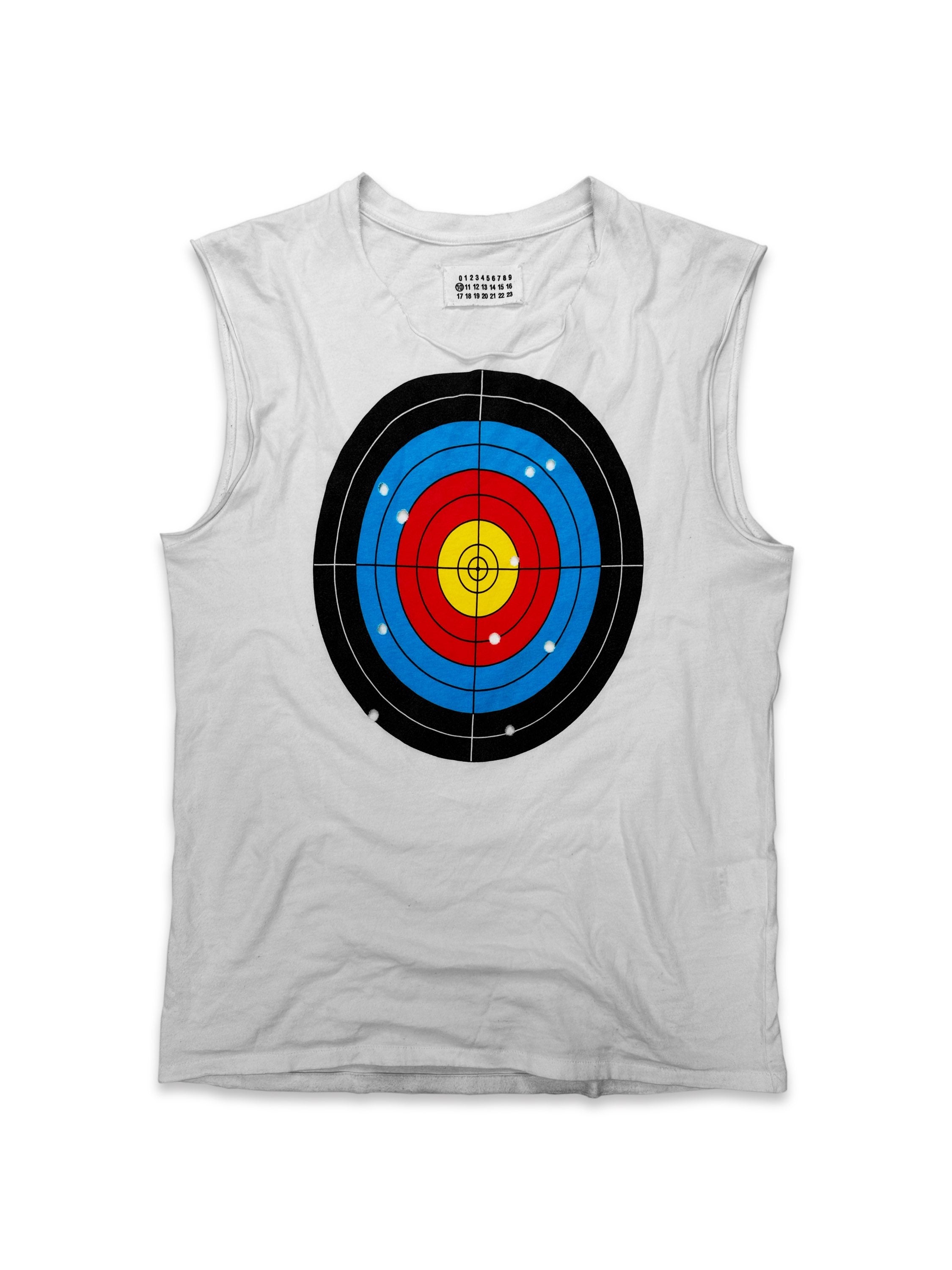 SS08 Maison Margiela ‘Target’ Bullet Hole Graphic Tank-top
