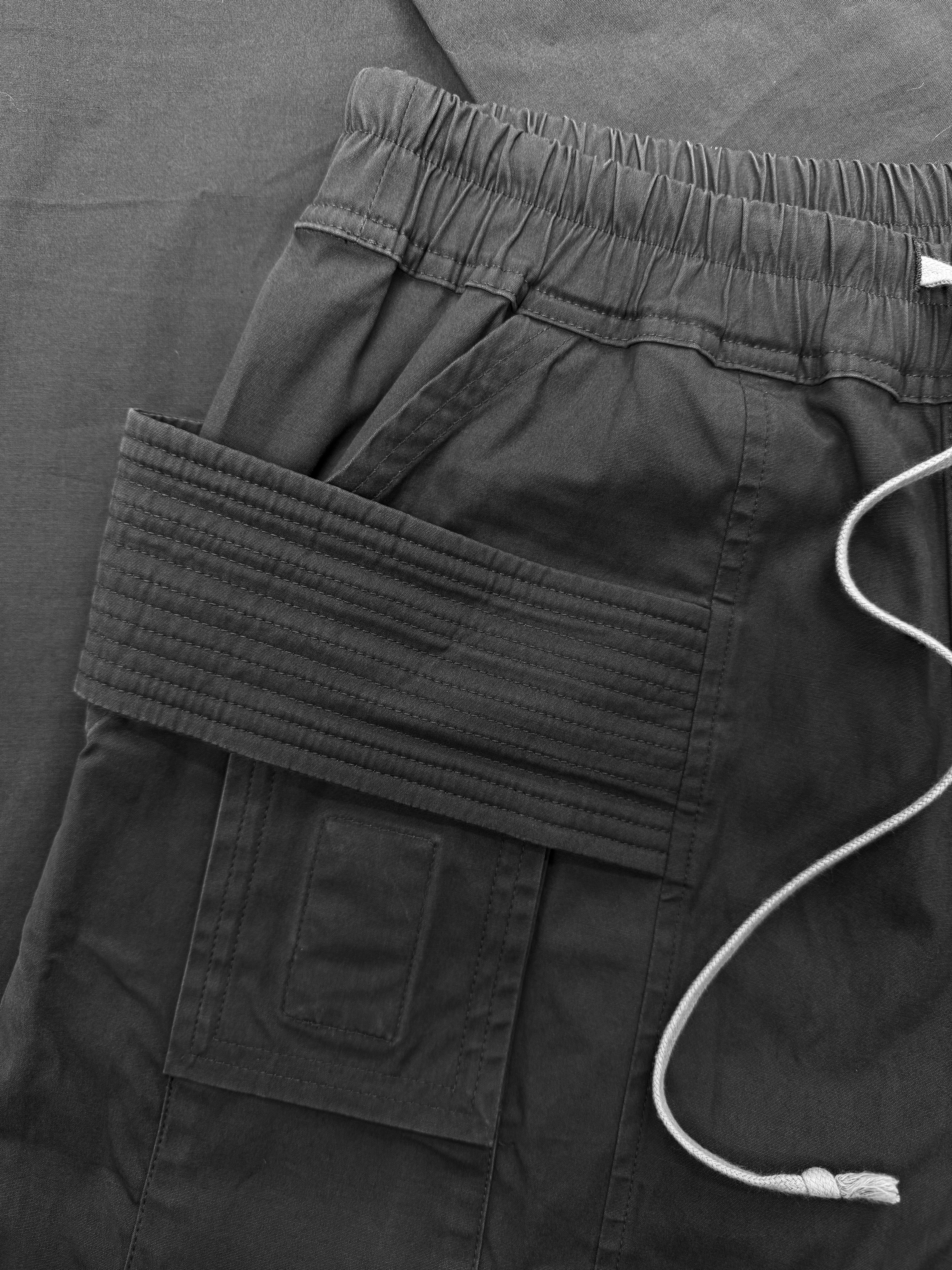 AW18 RICK OWENS DARK DUST CREATCH CARGO POCKET PANTS | ArchiveThreads