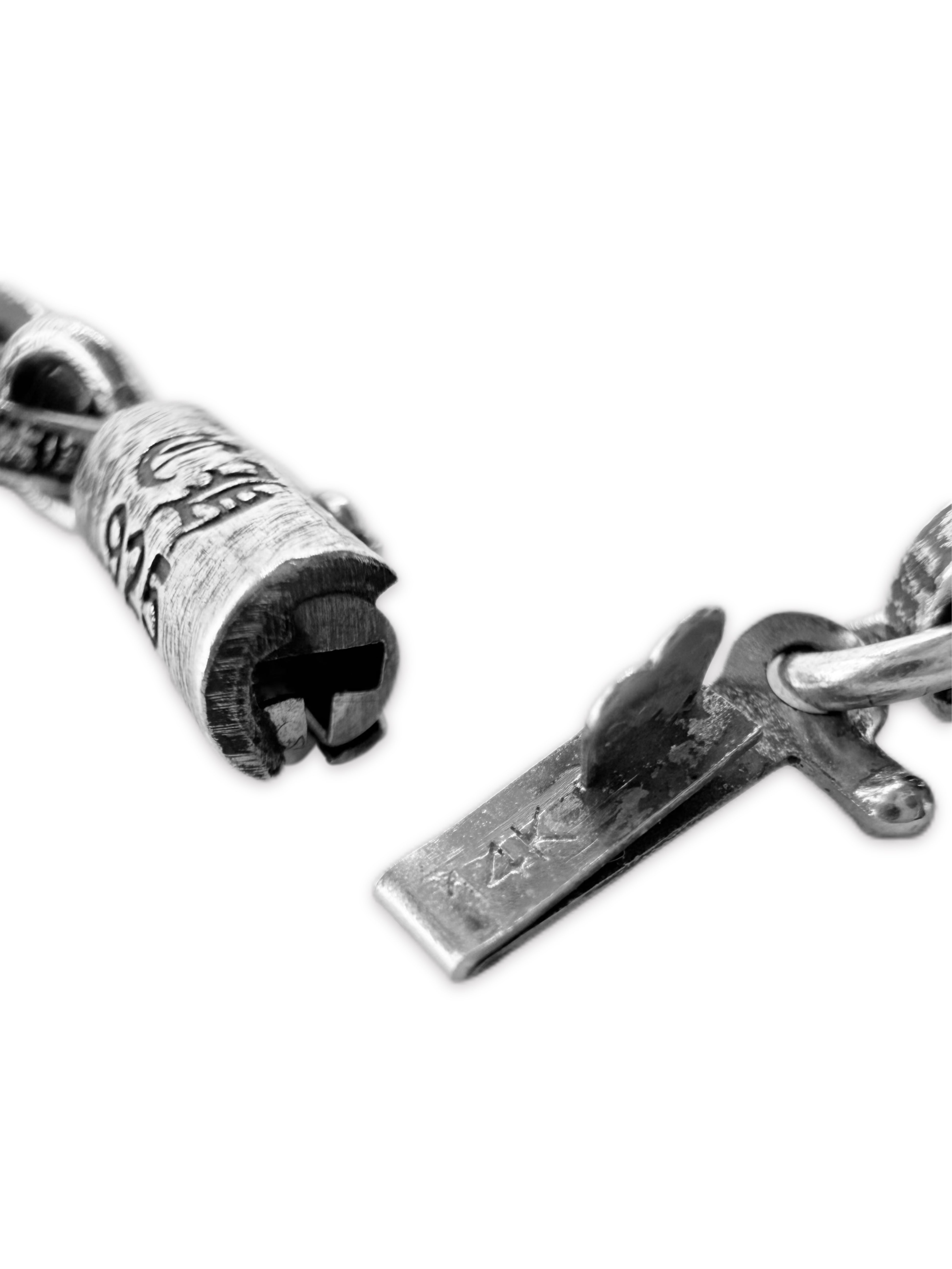 Chrome Hearts ‘Paper Chain’ 8 inch .925 Silver  Bracelet