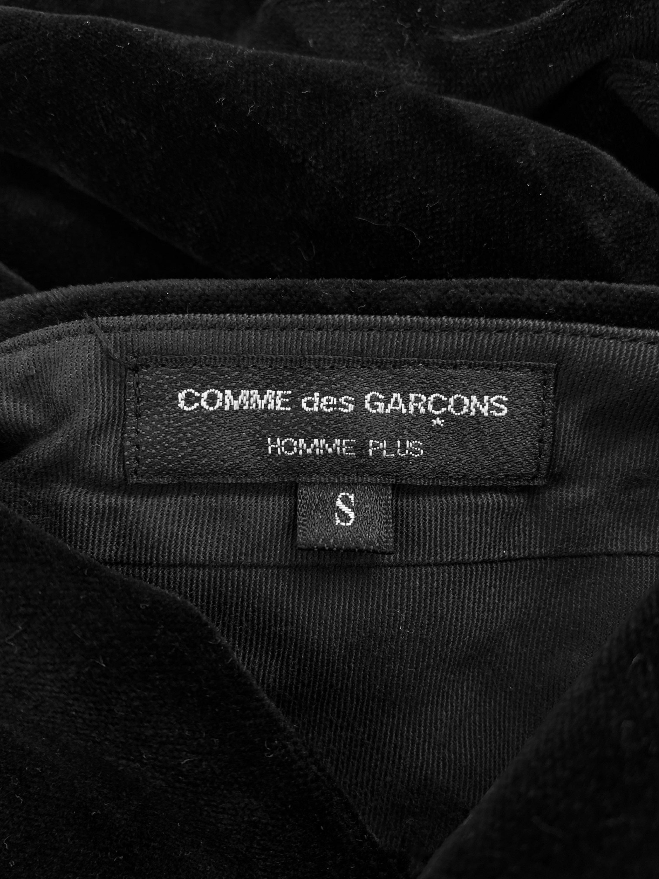 SS06 Comme des Garçons Homme Rolling Stones Monogram Velour Trousers