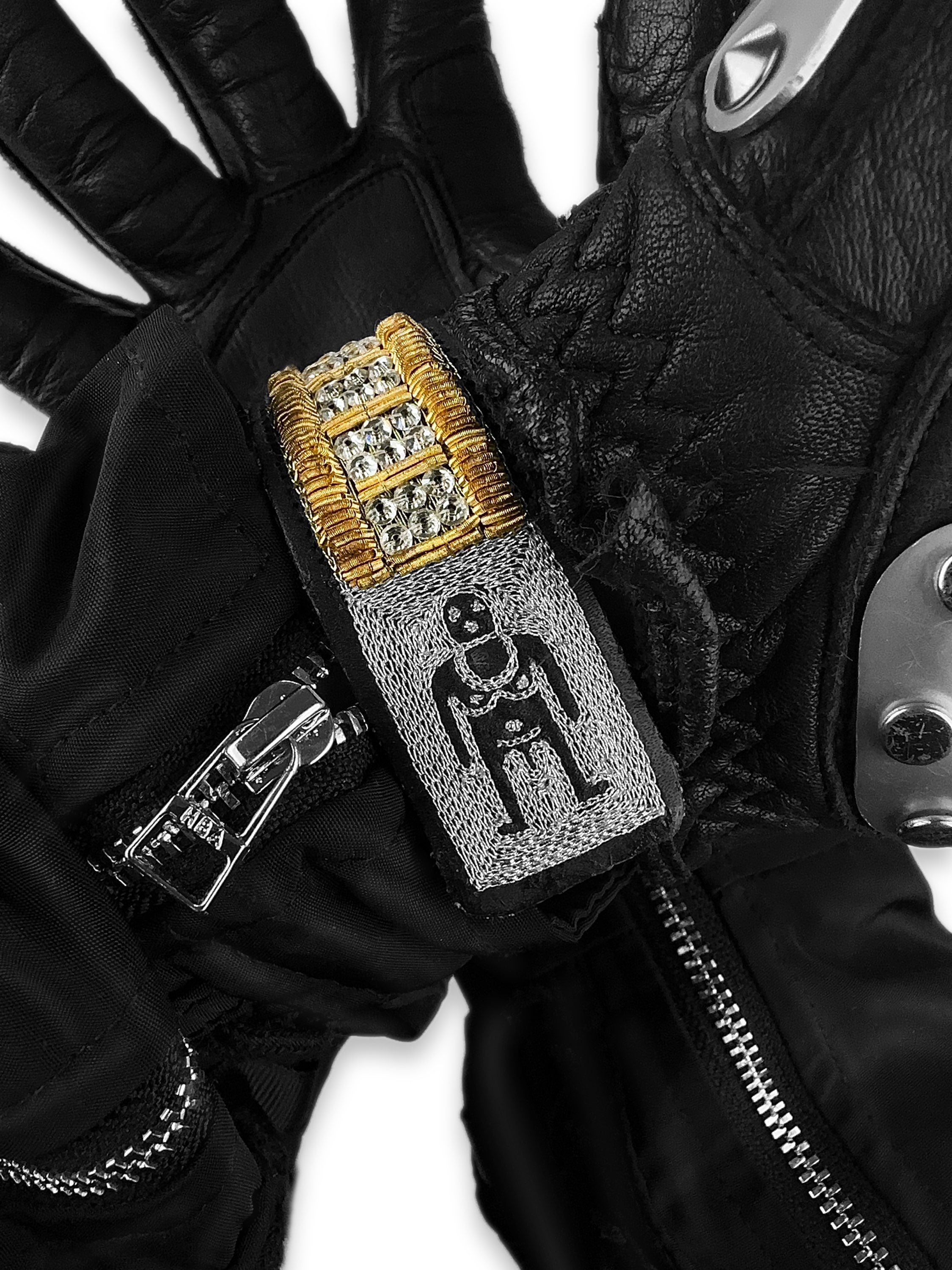 SS21 Walter Van Beirendonck ‘Beaded’ Gold Wrist Watch