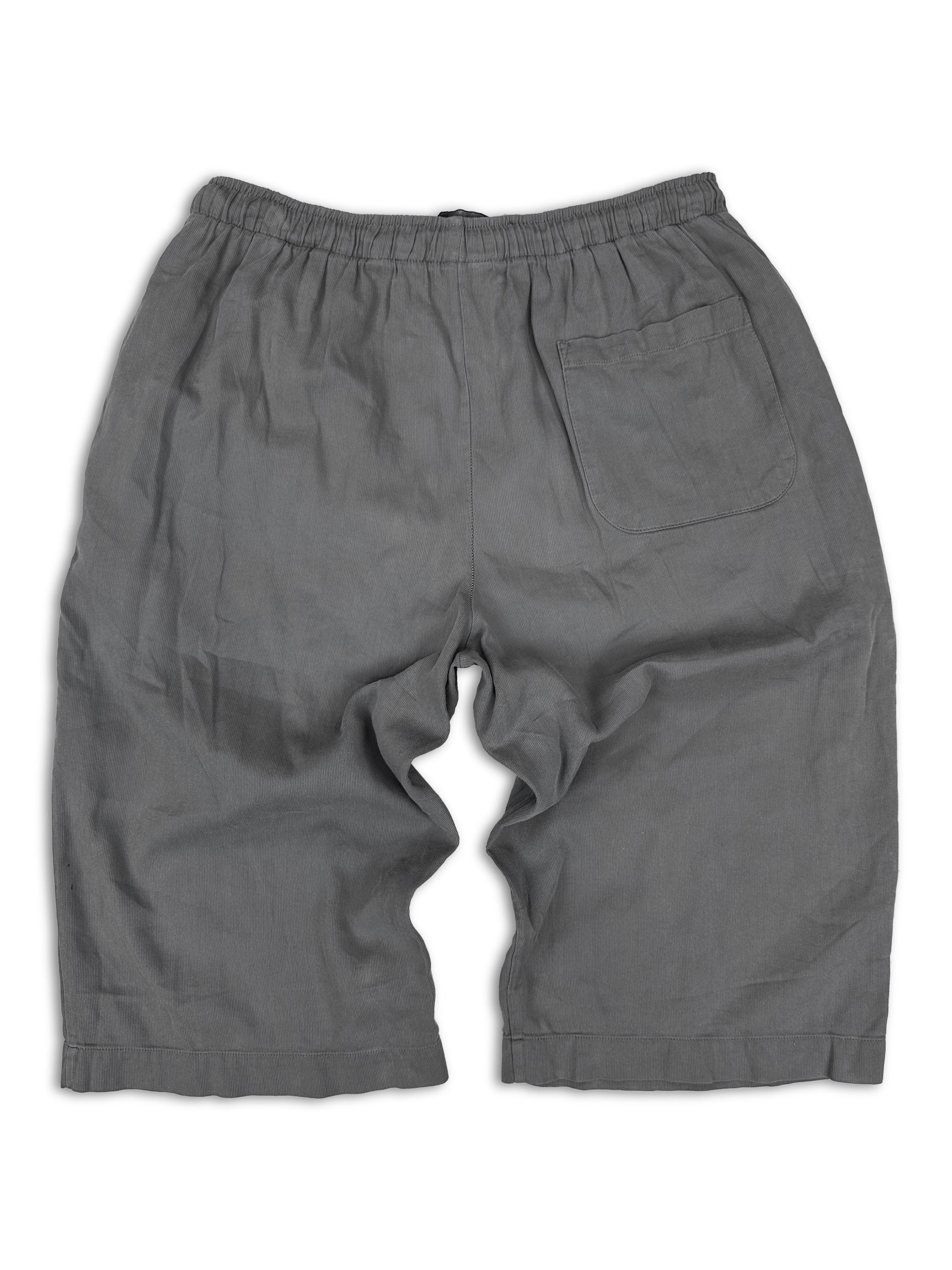 90s Raf Simons Grey Elasticated Drawstring Essential Shorts