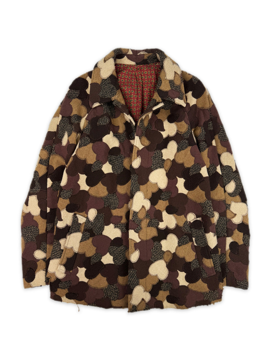AW03 Number (N)ine Touch Me I’m Sick Crying Heart Patchwork Coat