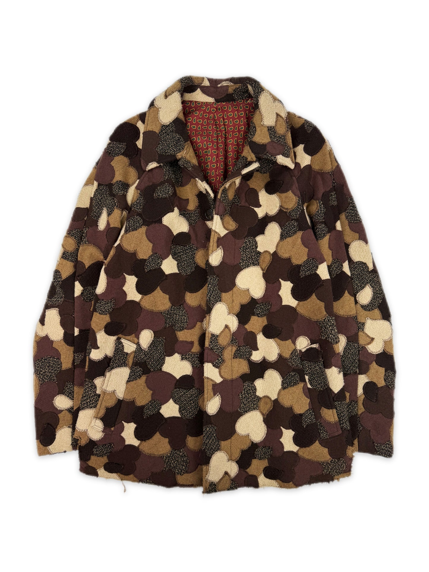 AW03 Number (N)ine Touch Me I’m Sick Crying Heart Patchwork Coat