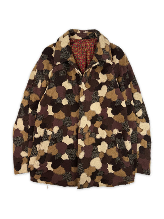 AW03 Number (N)ine Touch Me I’m Sick Crying Heart Patchwork Coat