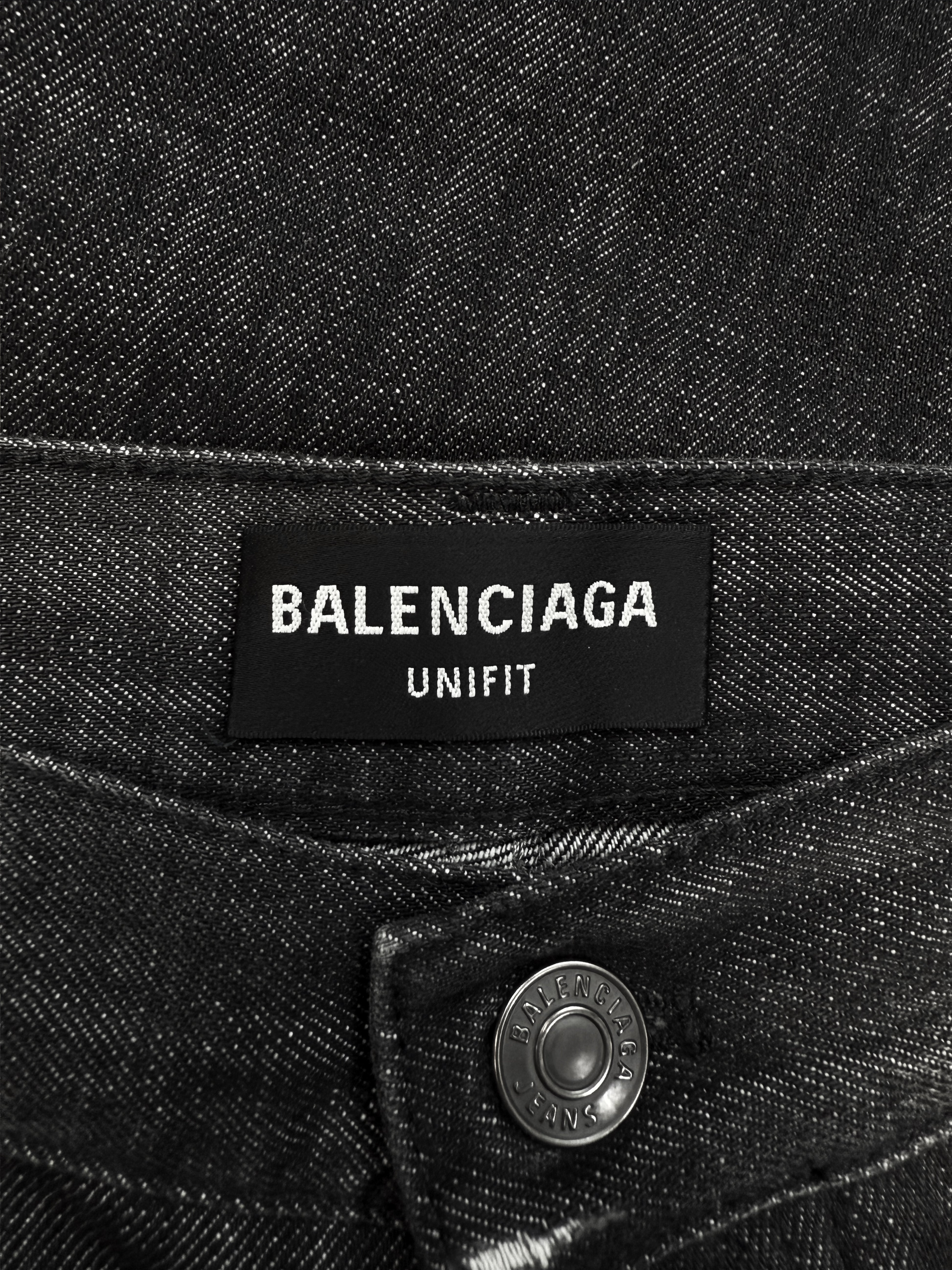 AW21 Balenciaga ‘Skater’ Wide Cut Distressed Baggy Denim