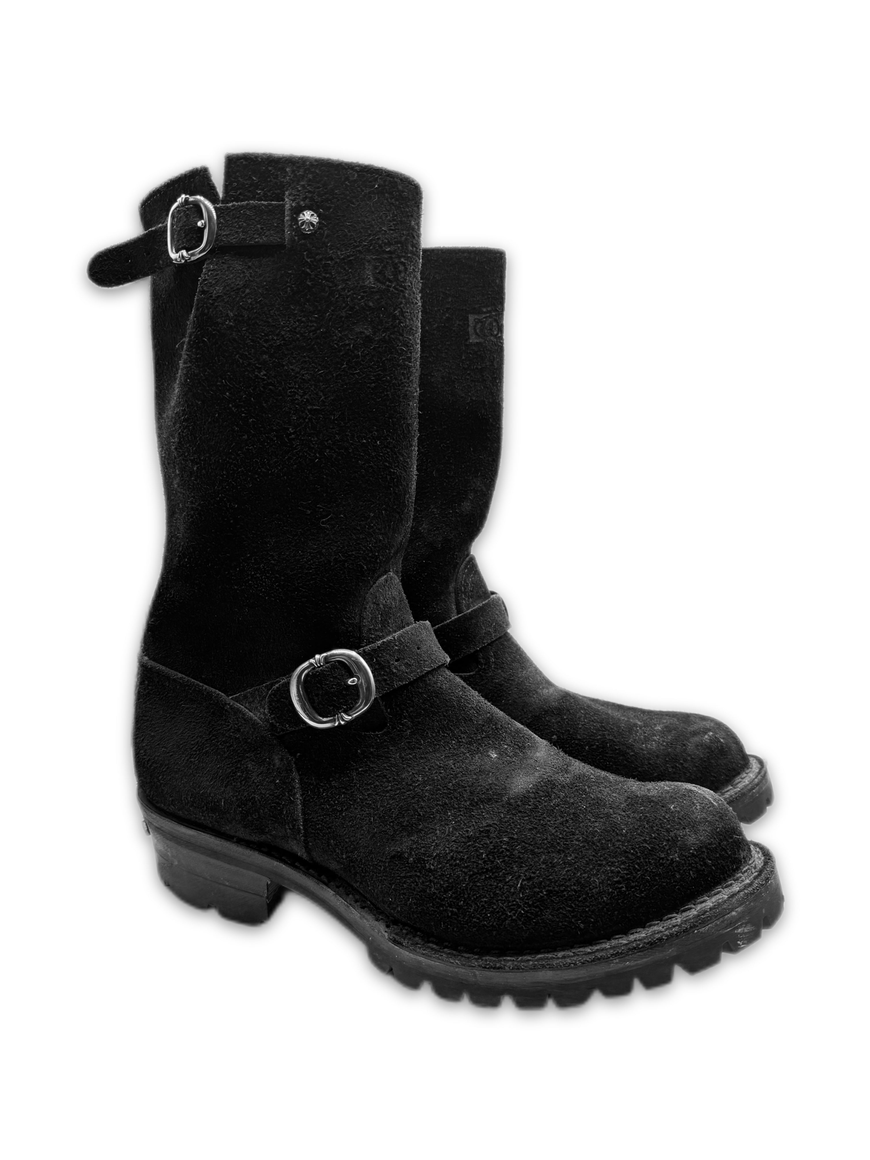 Chrome Hearts x Wesco Back Dagger Zip Gunslinger Suede Boots