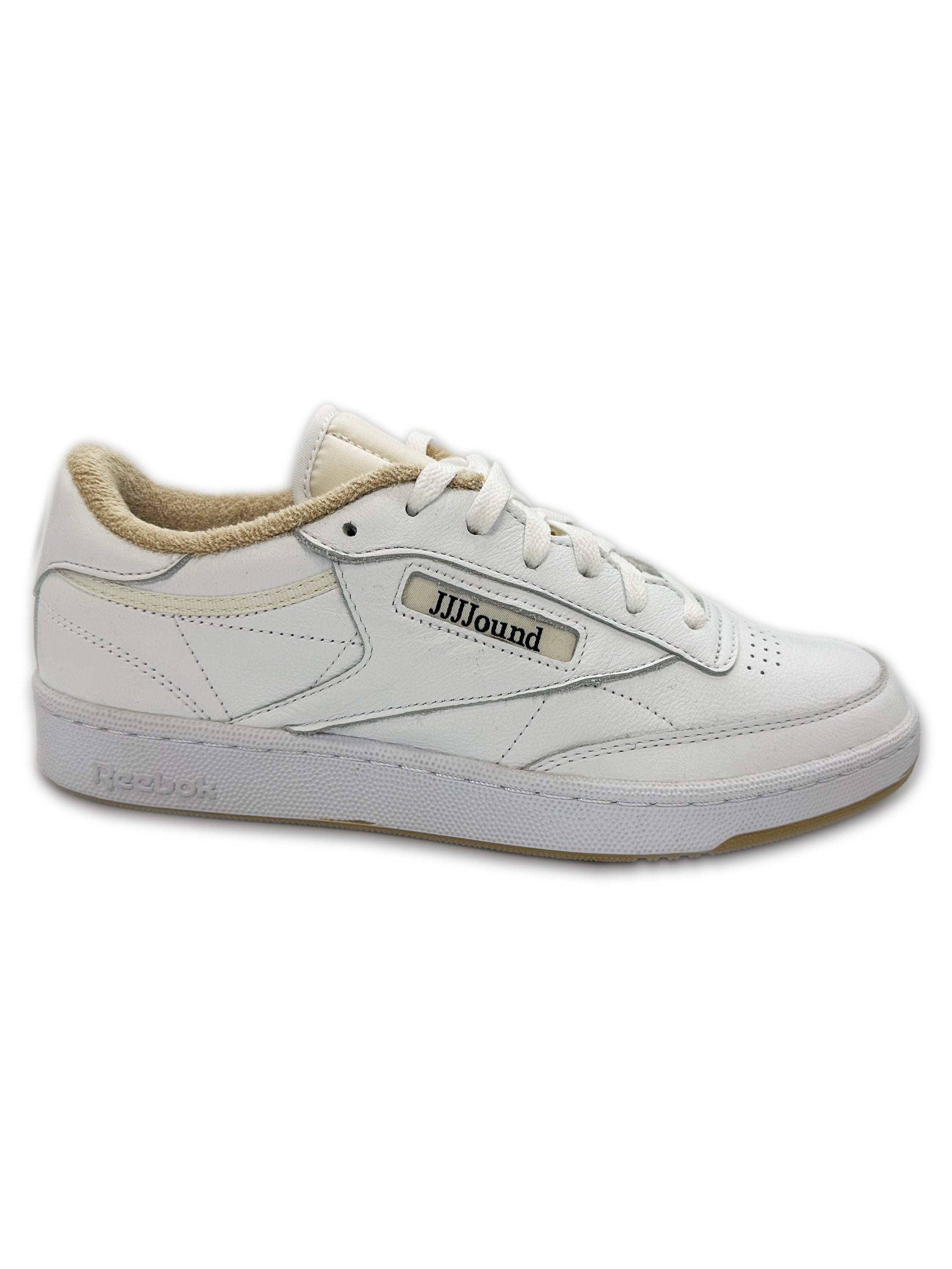Jjjjound x Reebok ‘Club C’ 85 White Leather Spell Out Logo Sneakers