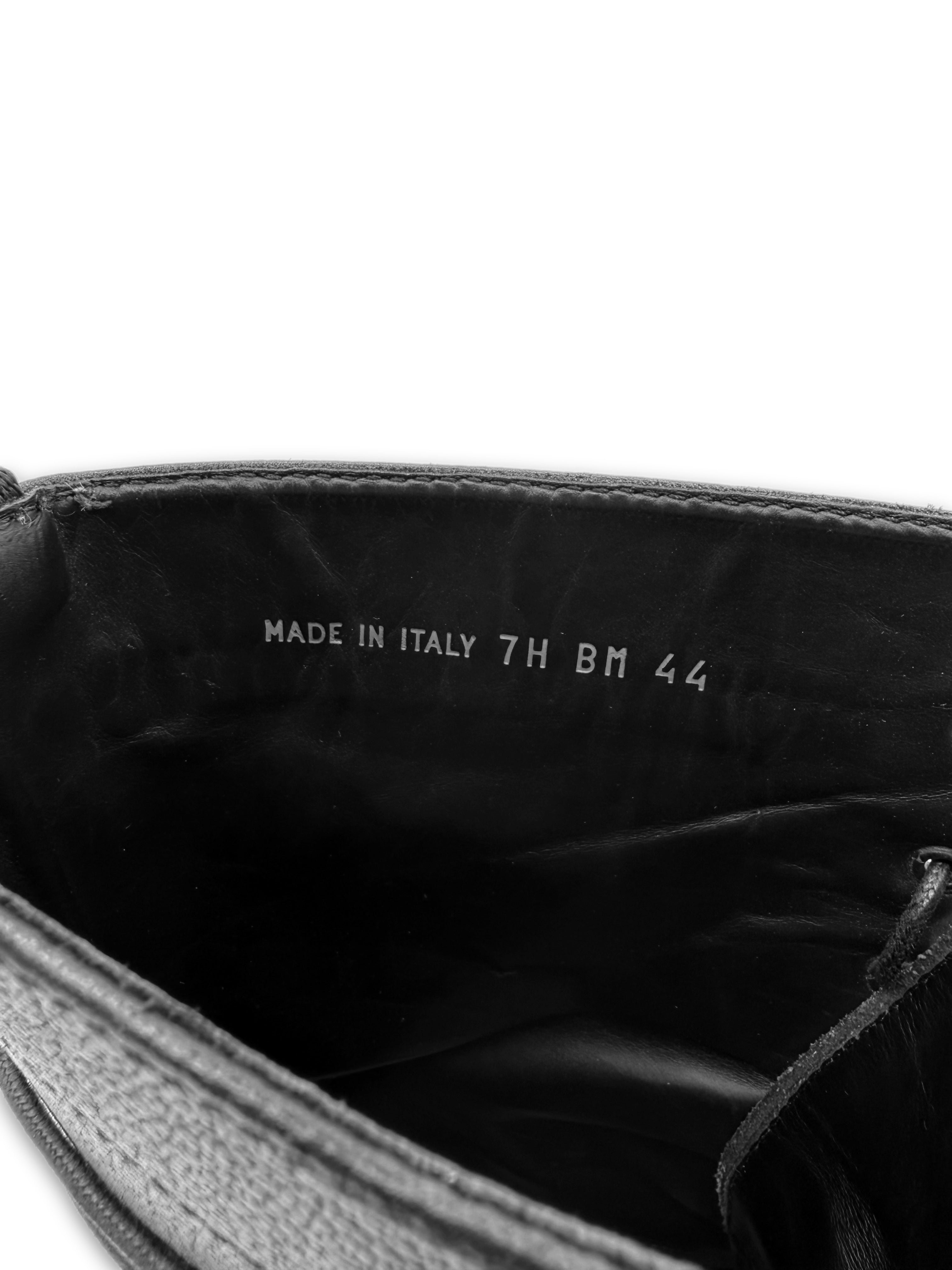 AW07 Dior Homme ‘Navigate’ Black Leather Combat Boots
