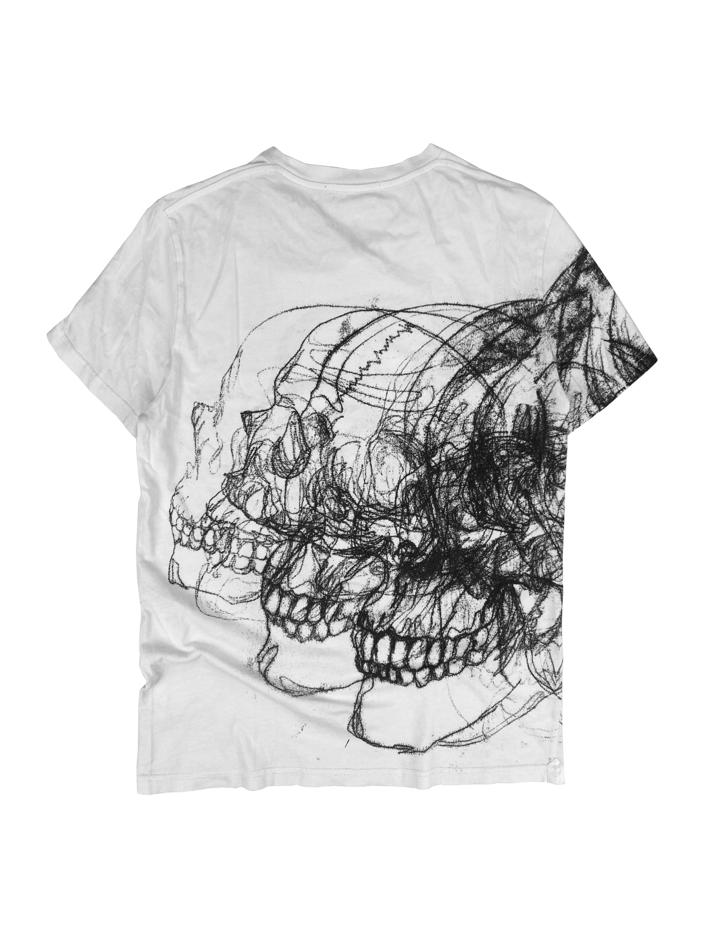 Alexander McQueen ‘Skull’ Single Line Graphic T-Shirt