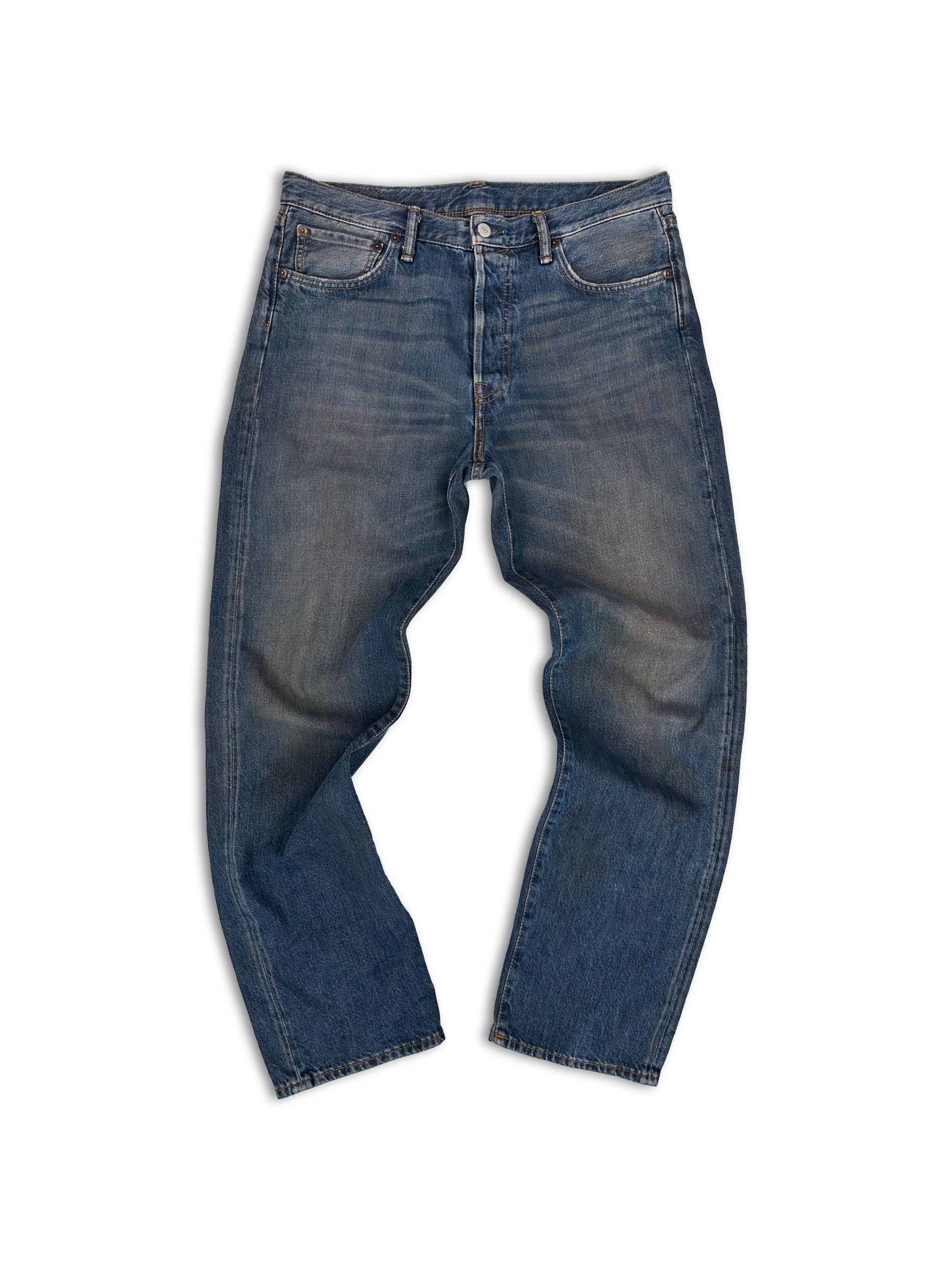 Acne Studios Blue Wash Wide Cut Baggy Denim
