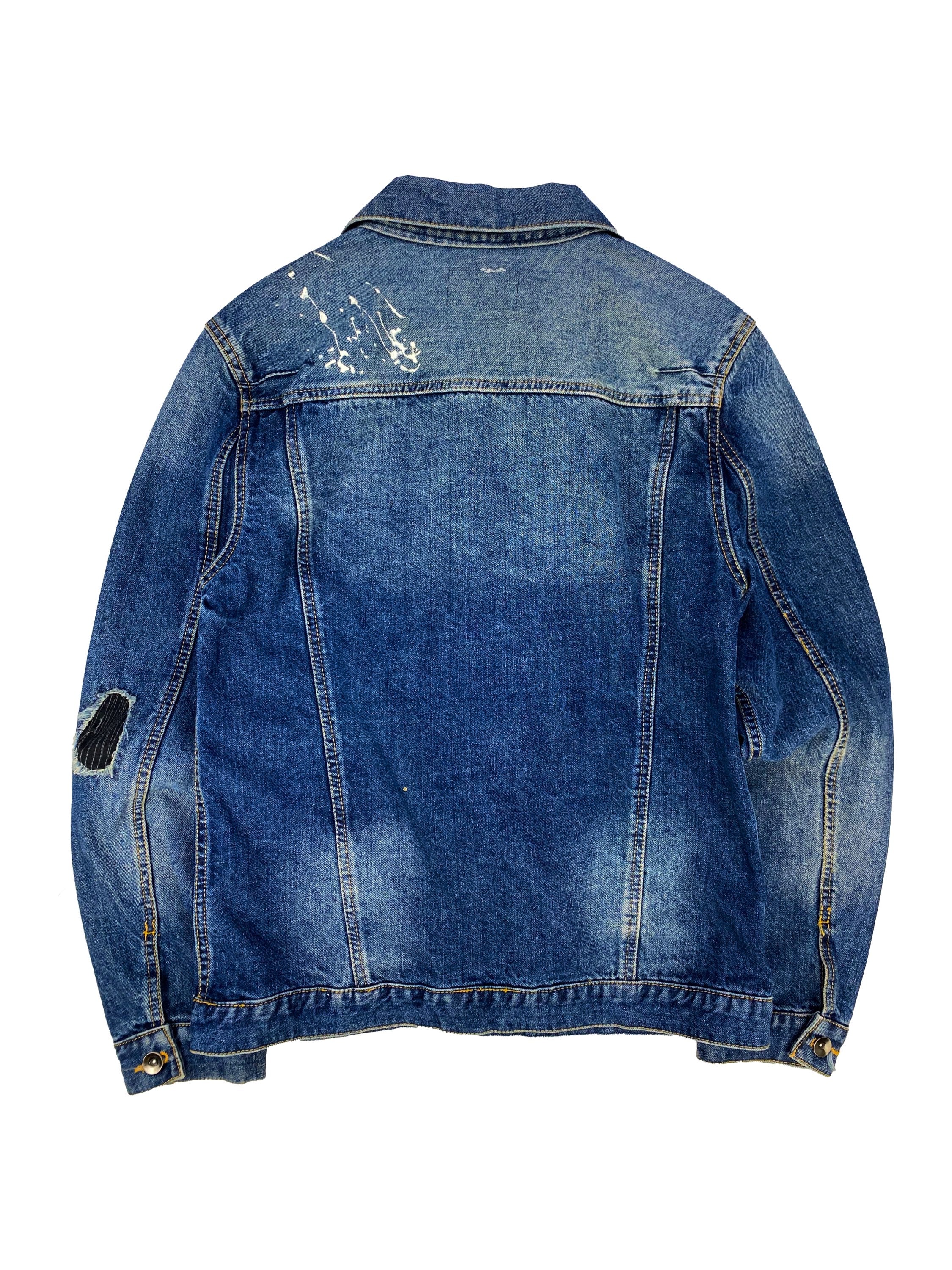 Number (N)ine Distressed Reinforced Washed Denim Jacket