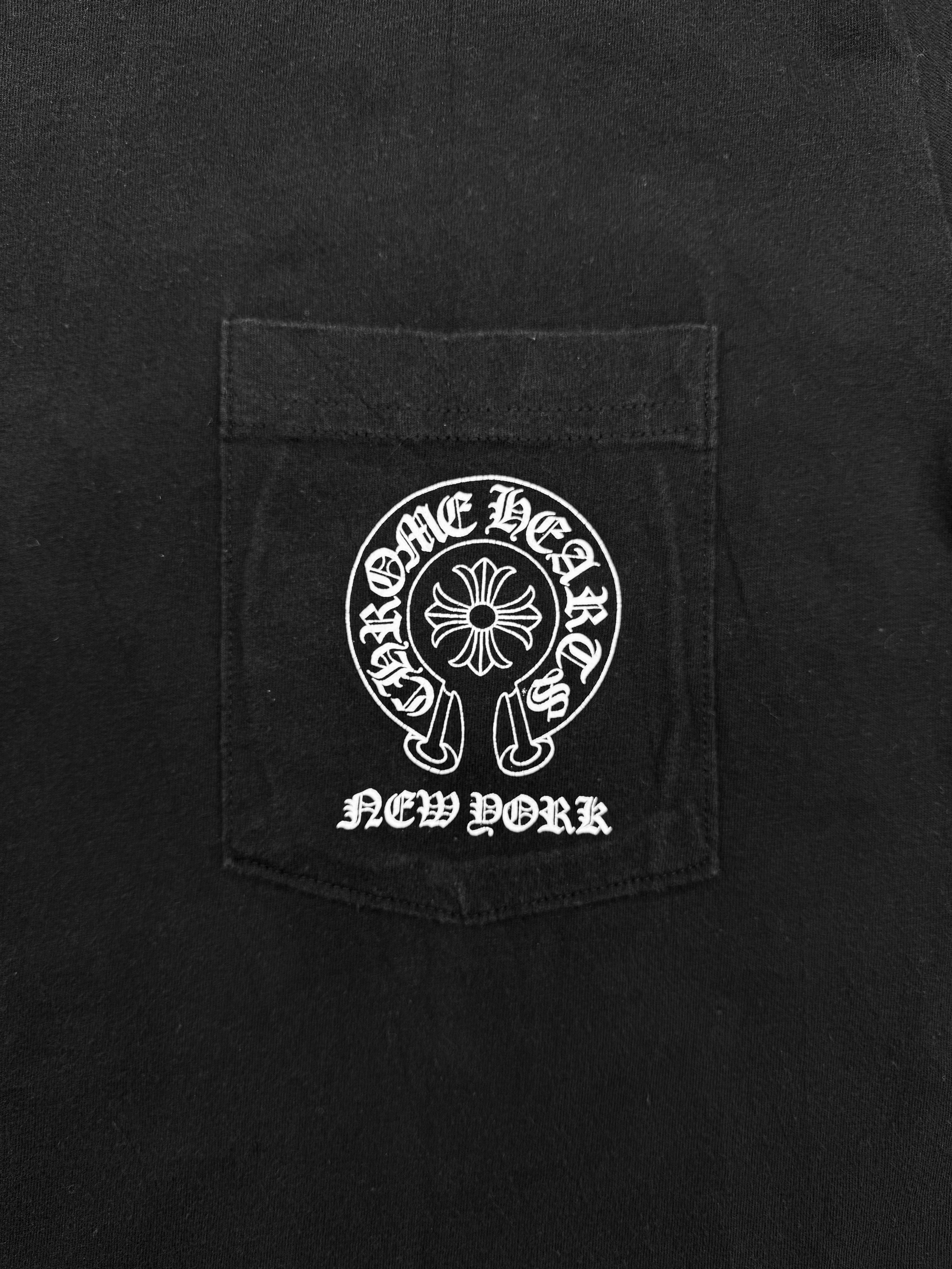 Chrome Hearts New York Exclusive Horseshoe Logo Faded T-Shirt