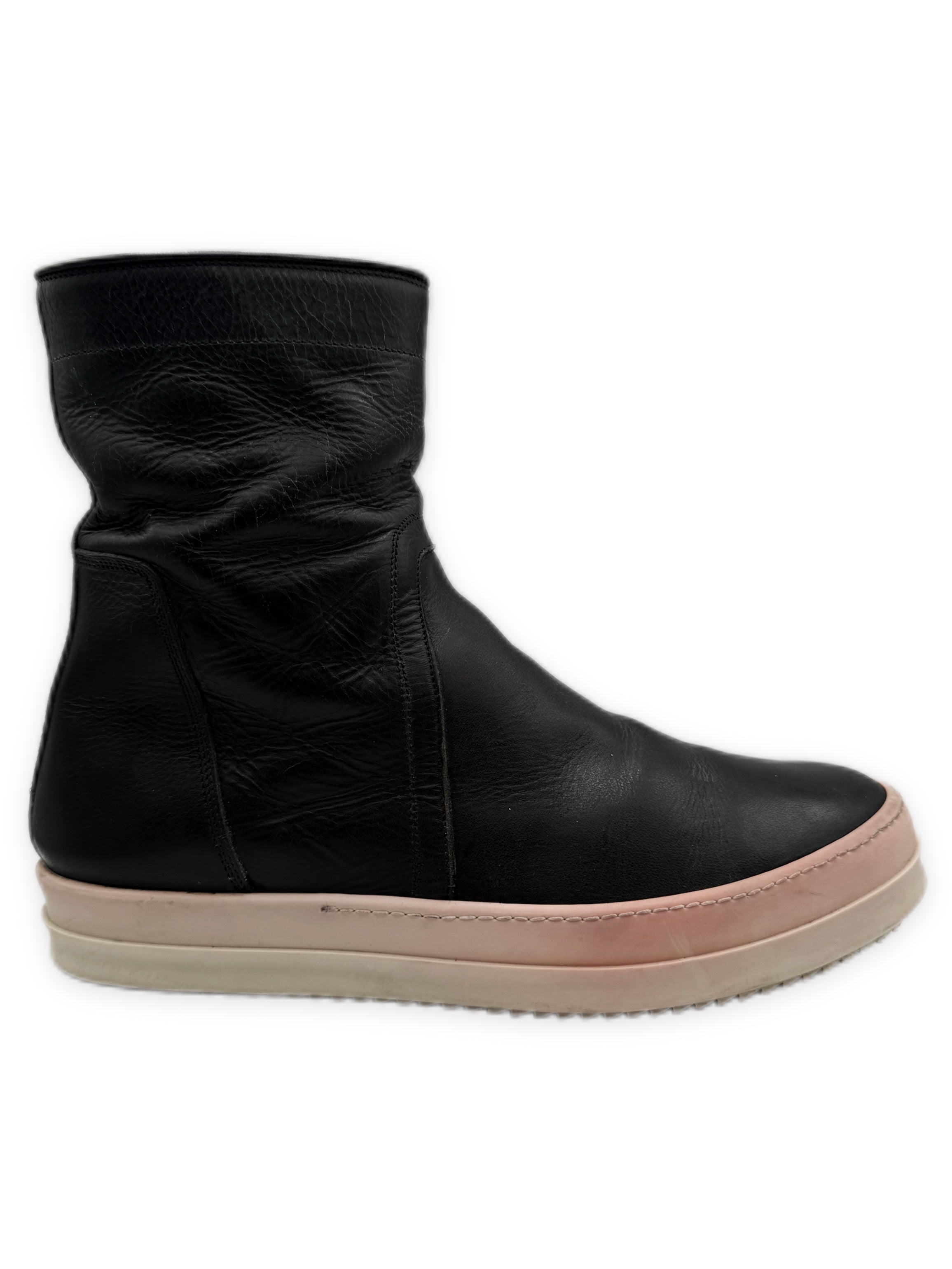 SS14 Rick Owens ‘Viscious’ Side-zip Ankle Leather Boots