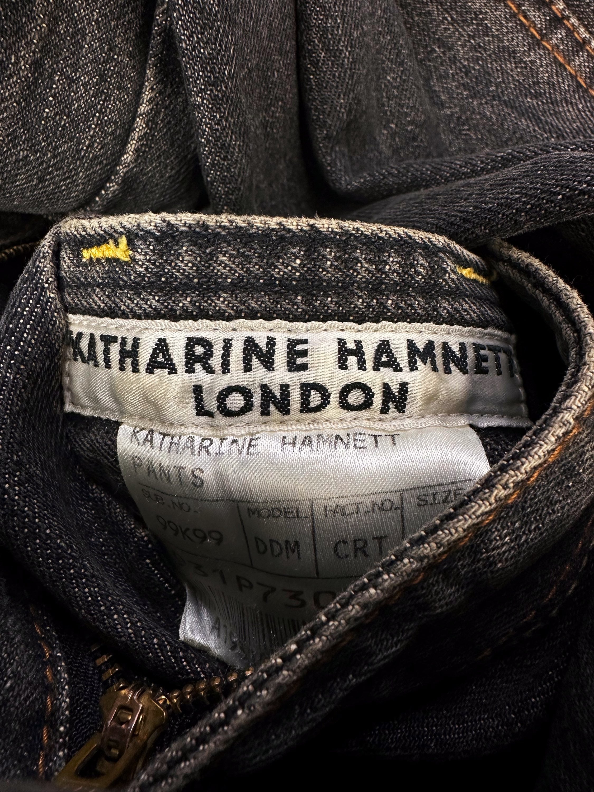 00s Katharine Hamnett Light Wash Cargo Pocket Denim