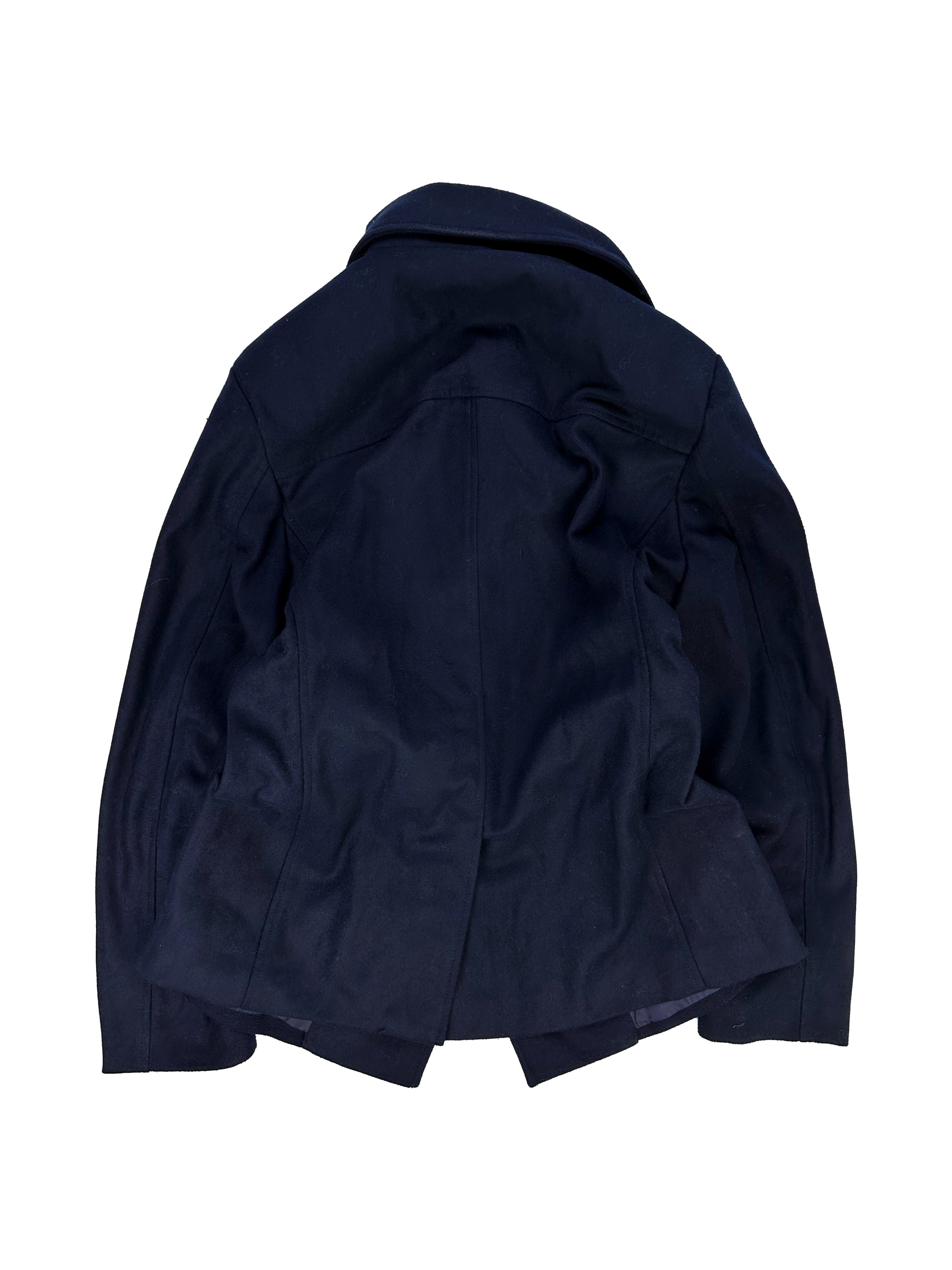 00s Tete Homme Navy Blue Wool Jacket
