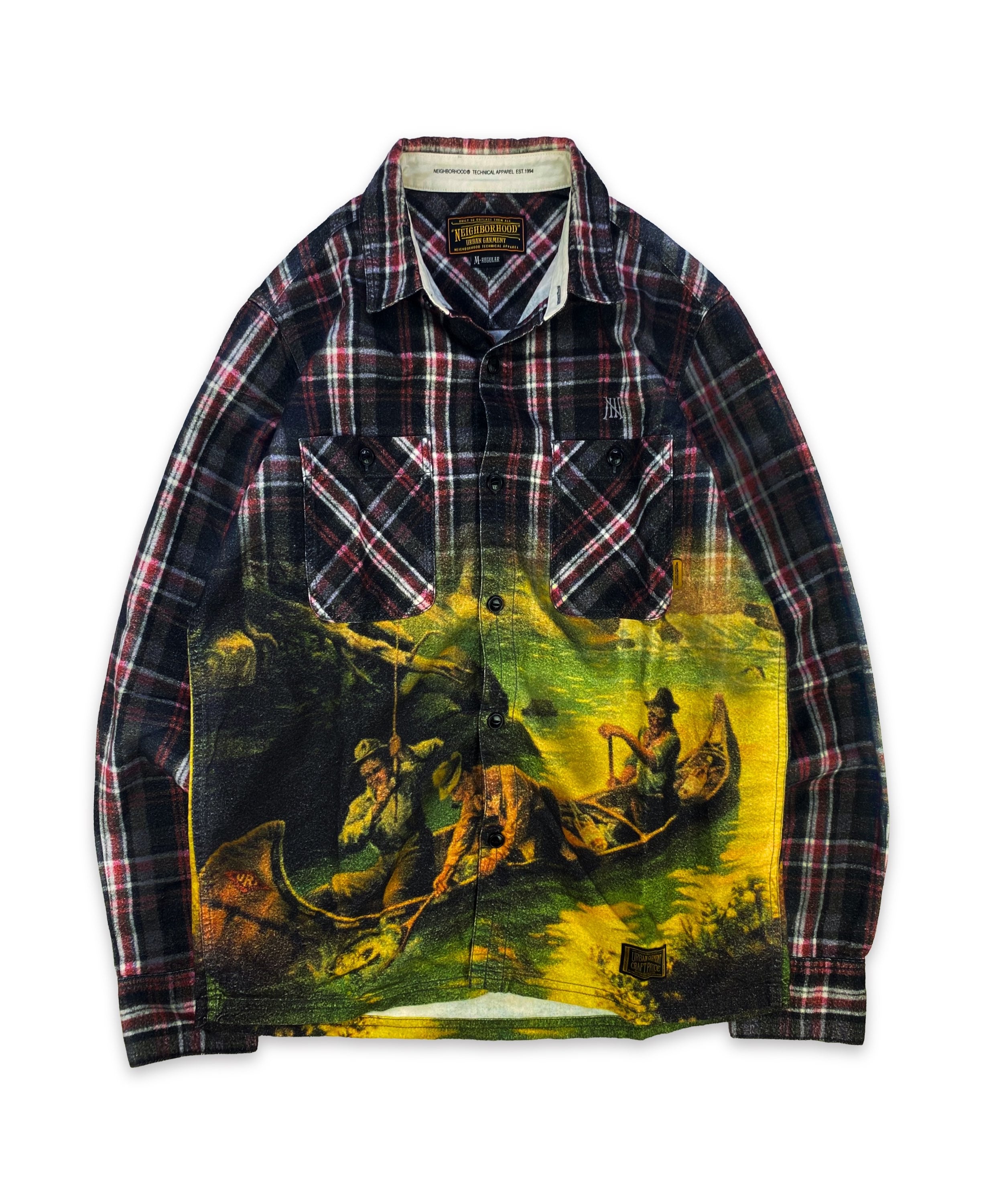 AW15 Neighborhood x Burton ‘Landscape’ Gradient Flannel Jacket