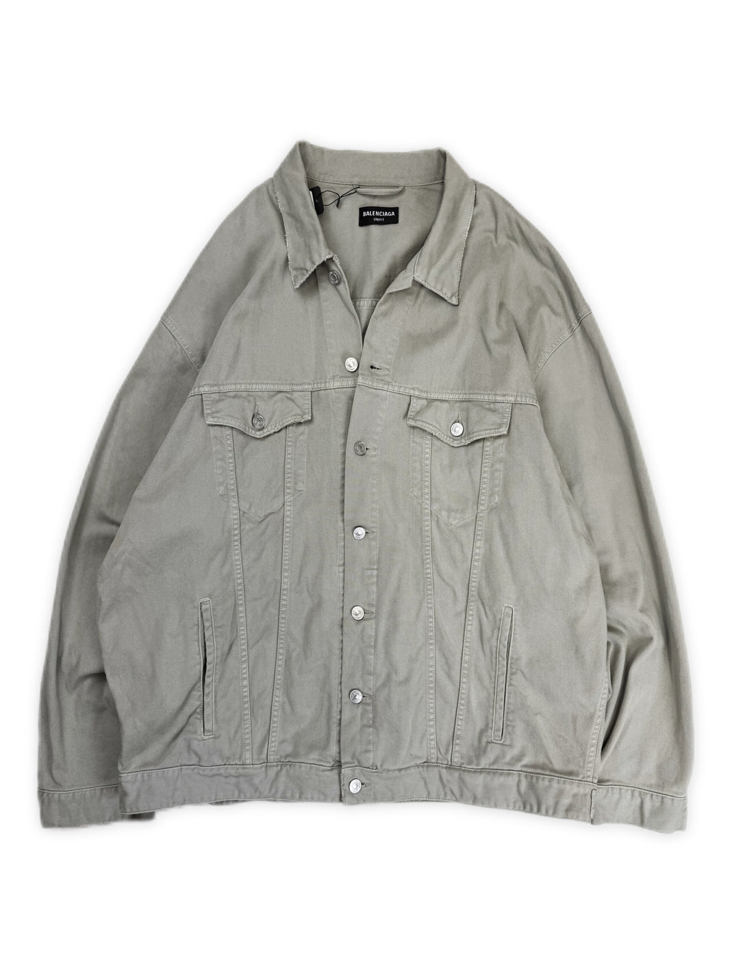 AW22 Balenciaga Unifit Tan Oversized Denim Jacket