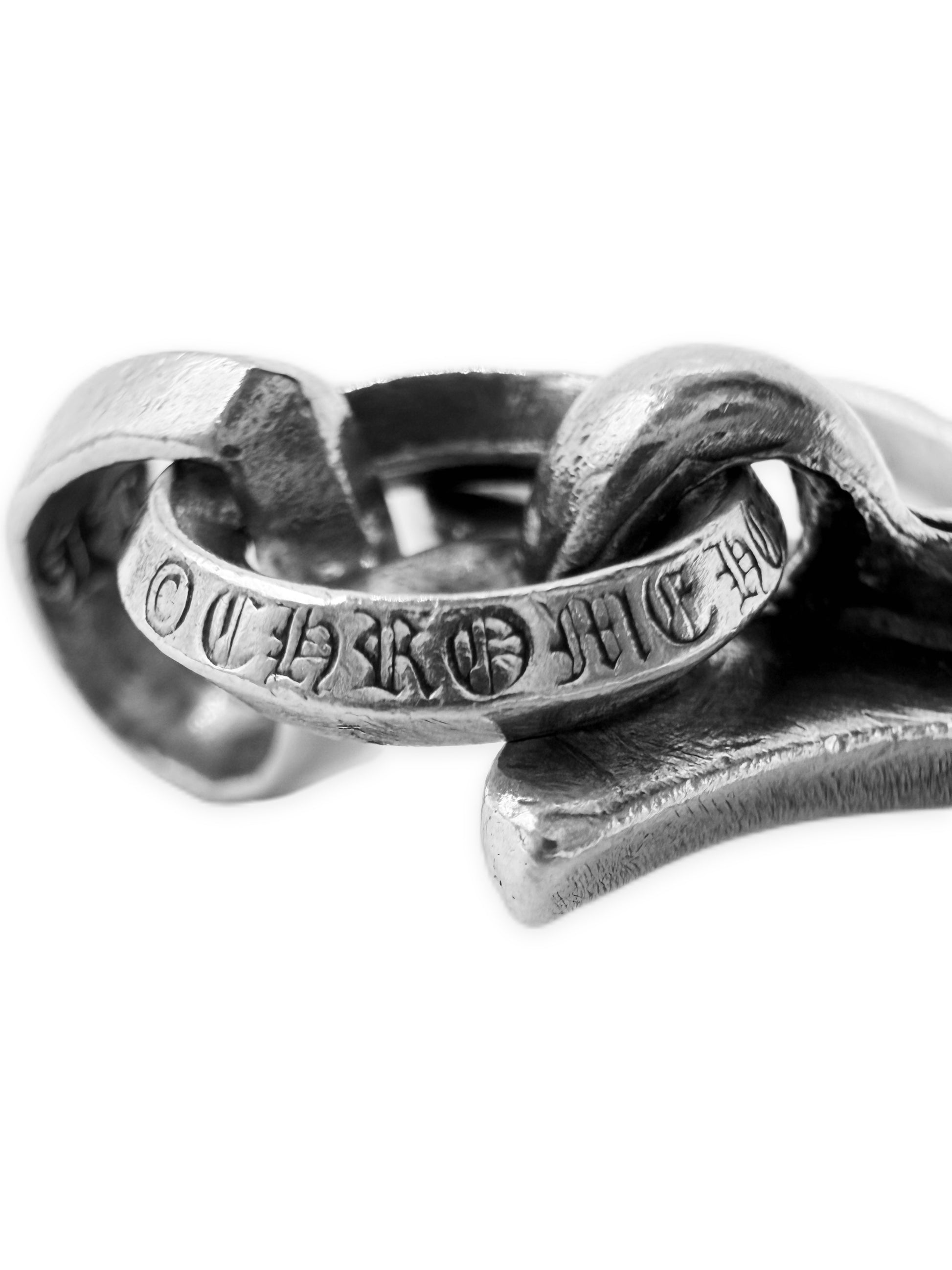 Chrome Hearts Extra Large .925 Silver Double Bale Cross Pendant