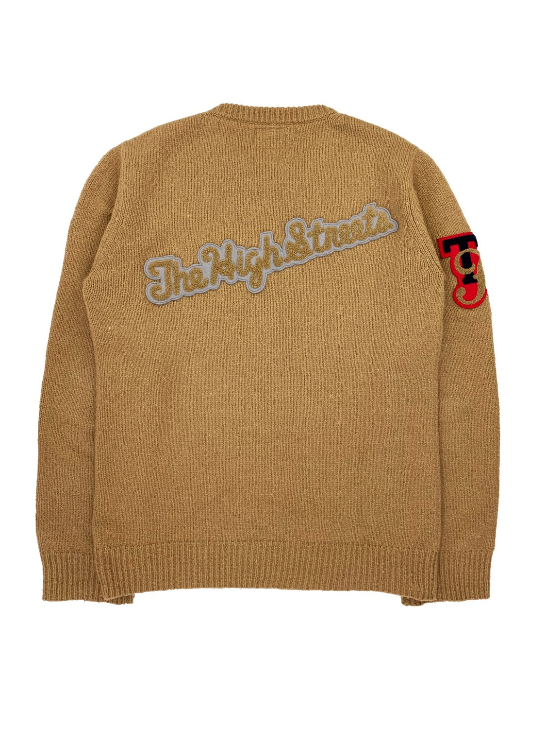AW05 Number (N)ine “The High Streets” Chenille Patchwork Knitted Sweater