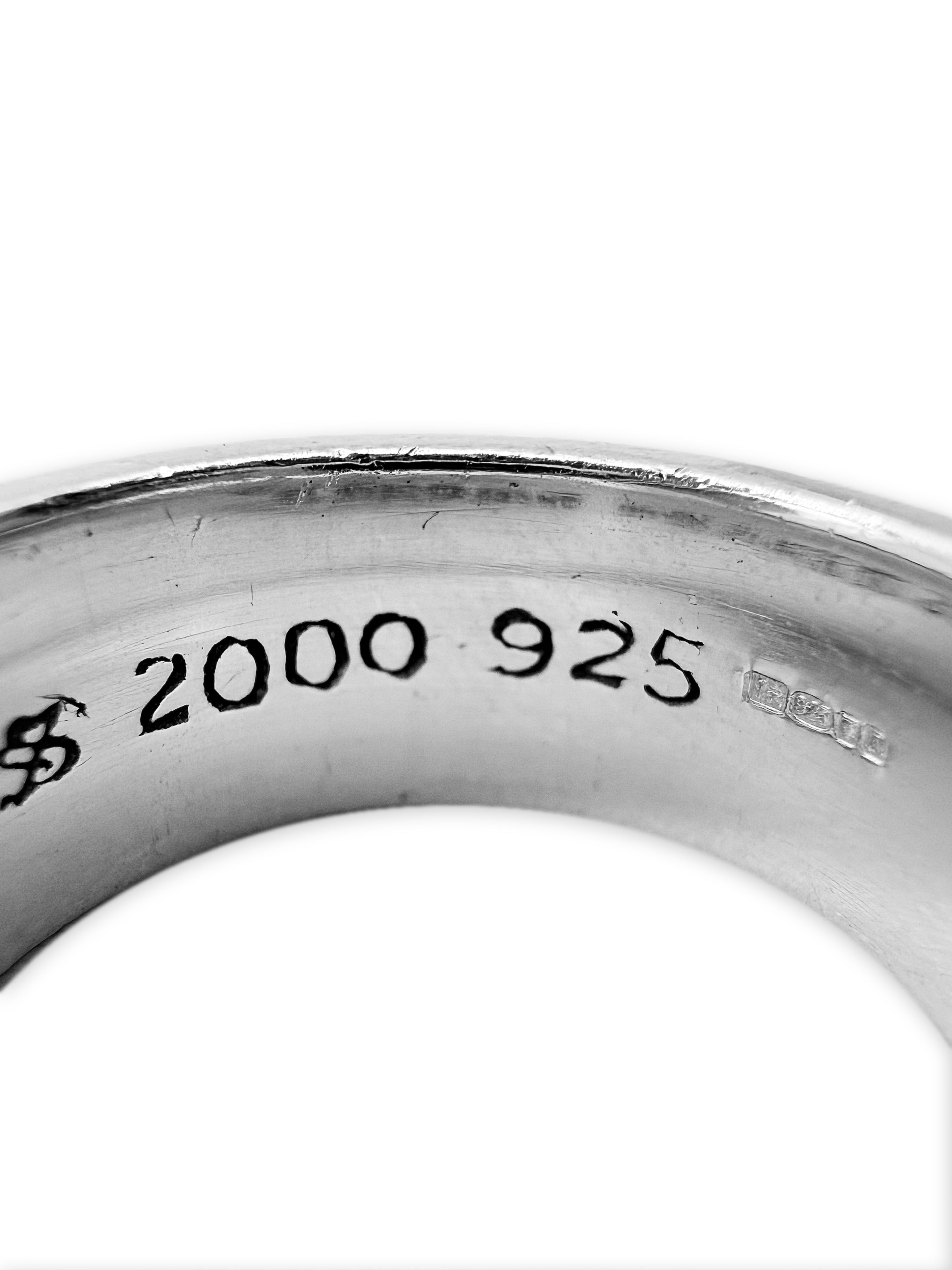 Chrome Hearts Eternity Vine .925 Silver Etched Ring