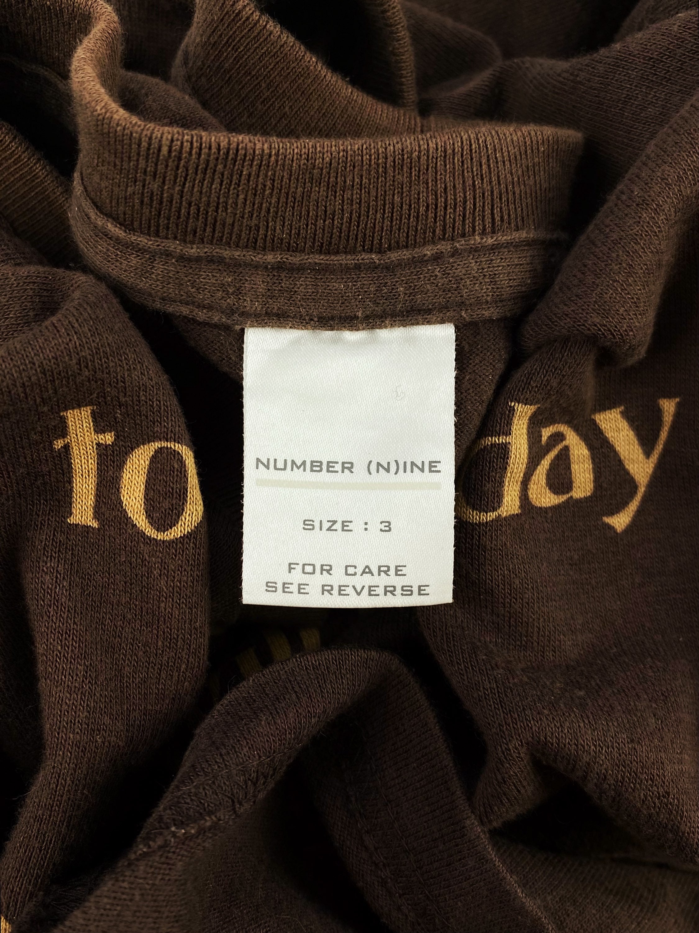 AW02 Number (N)ine ‘Yesterday’ George Harrison Slogan T-Shirt